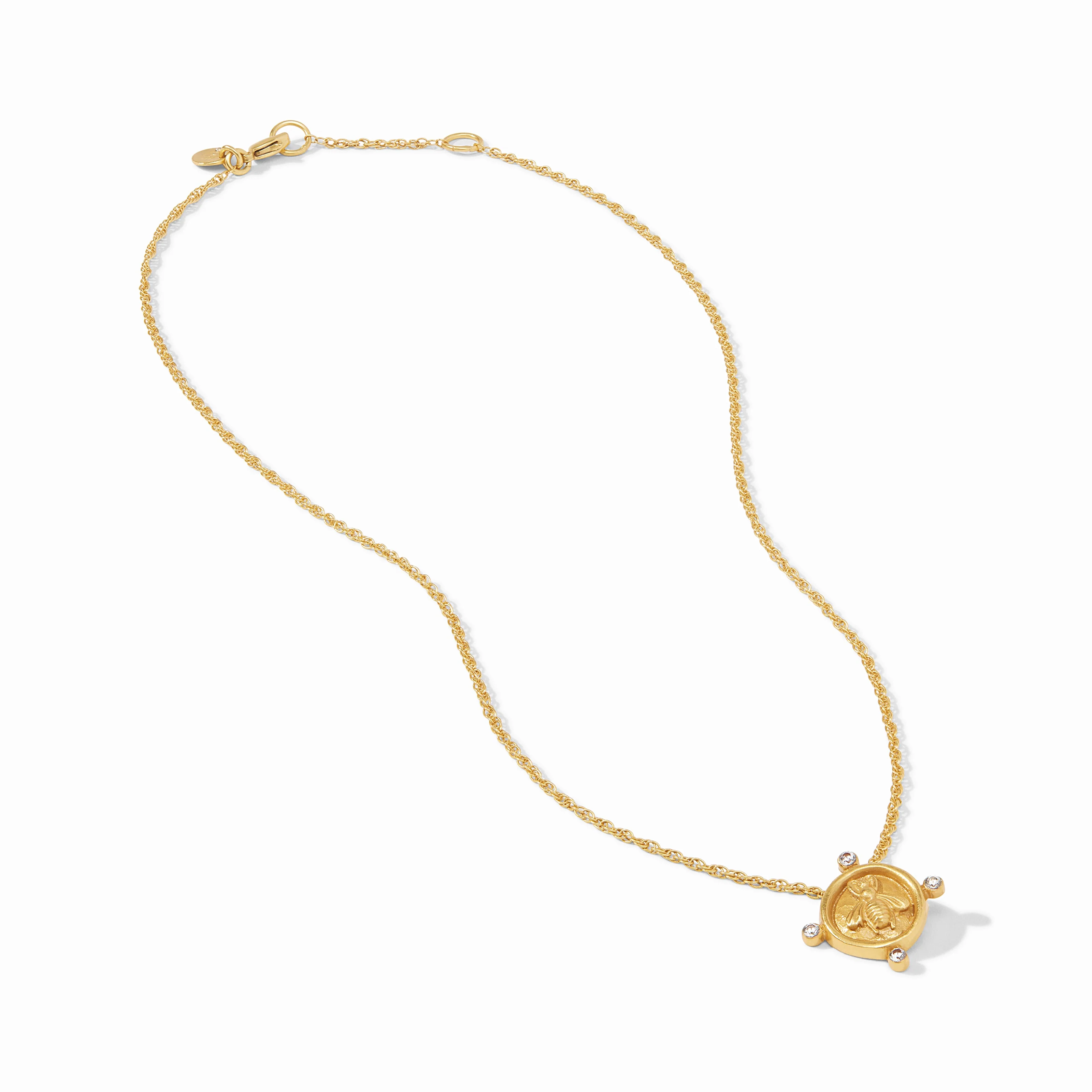 Bee Cameo Solitaire Necklace - Image 3