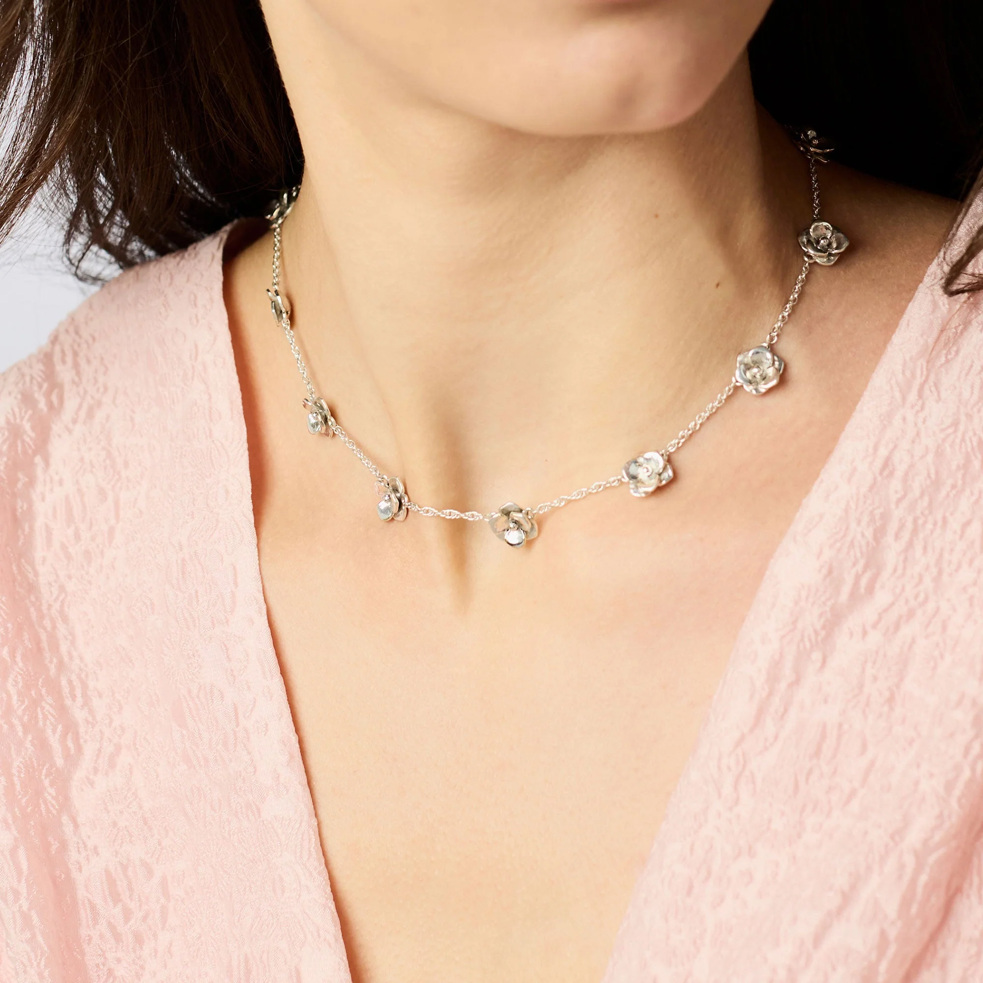 Bloom Delicate Station Necklace - Image 2