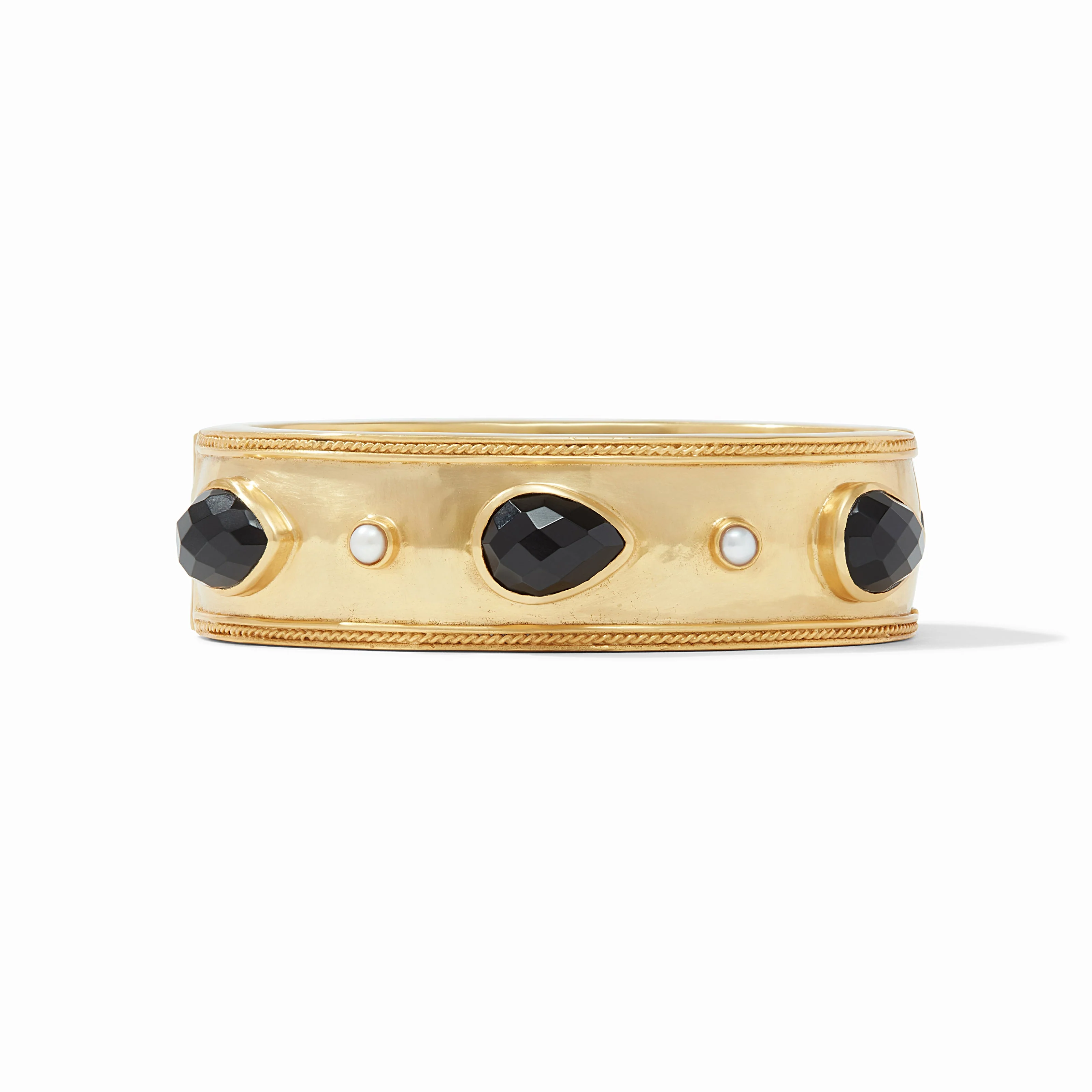Cannes Stone Statement Hinge Bangle - Image 6