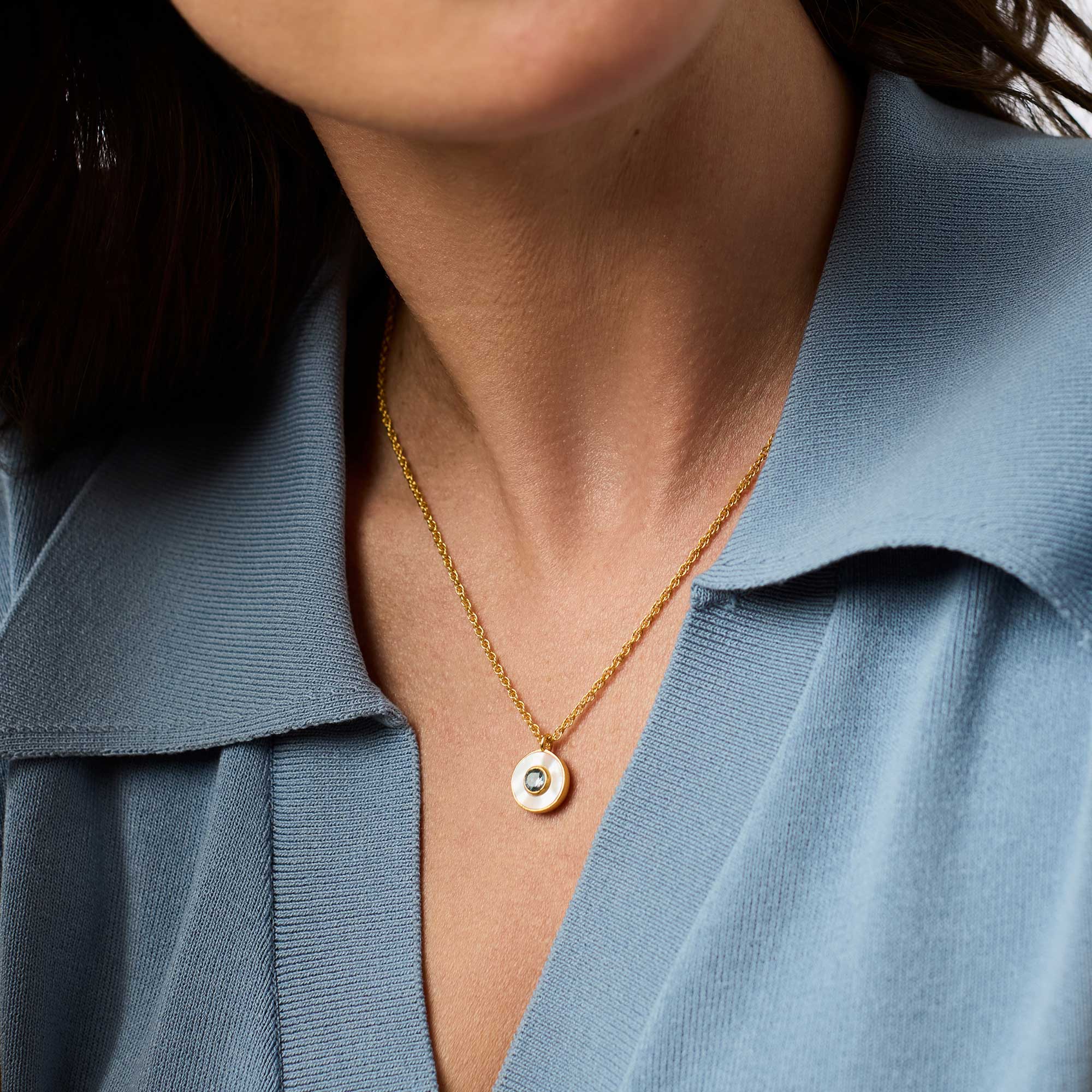 Colette Circle Delicate Necklace - Image 3