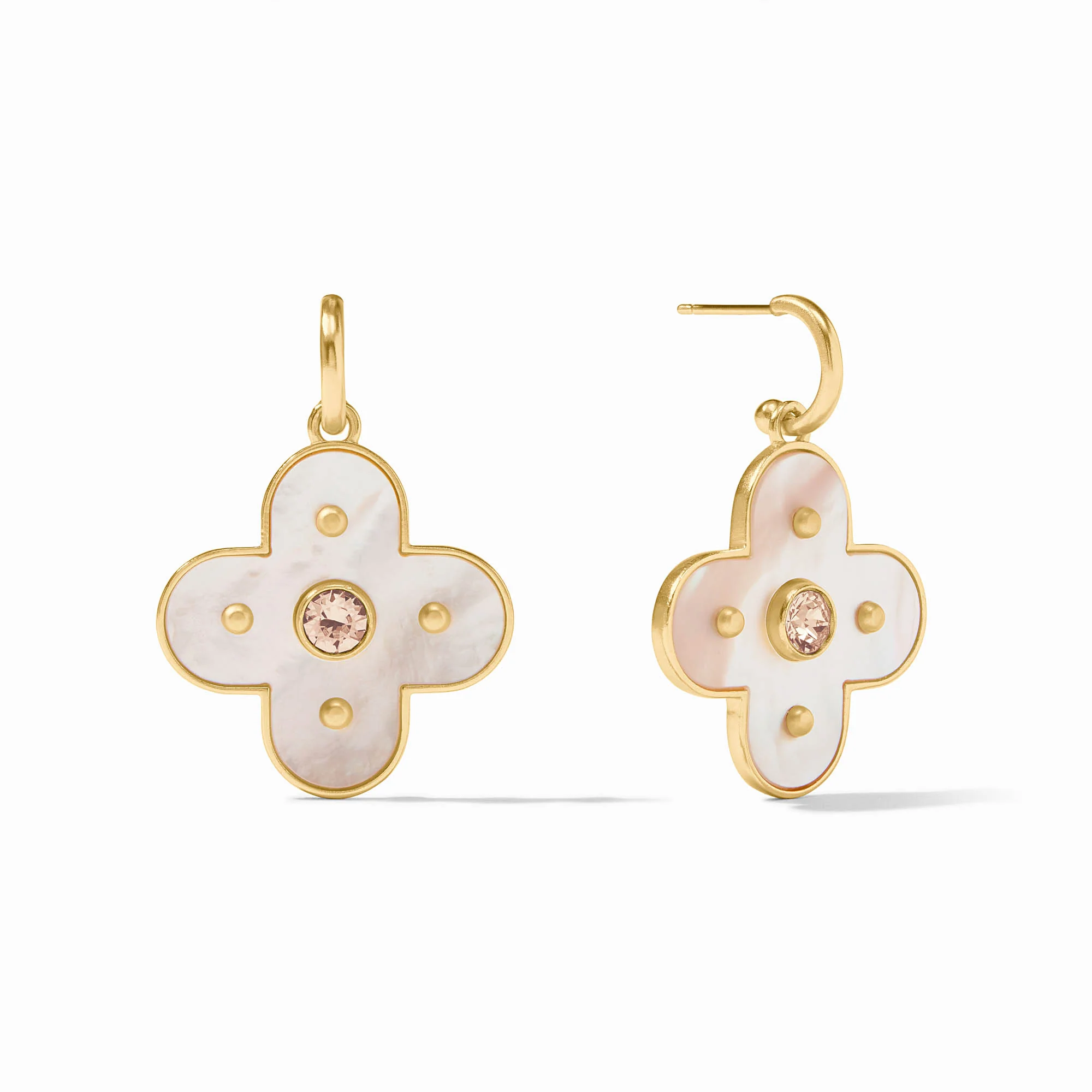 Colette Statement Hoop & Charm Earring - Image 2