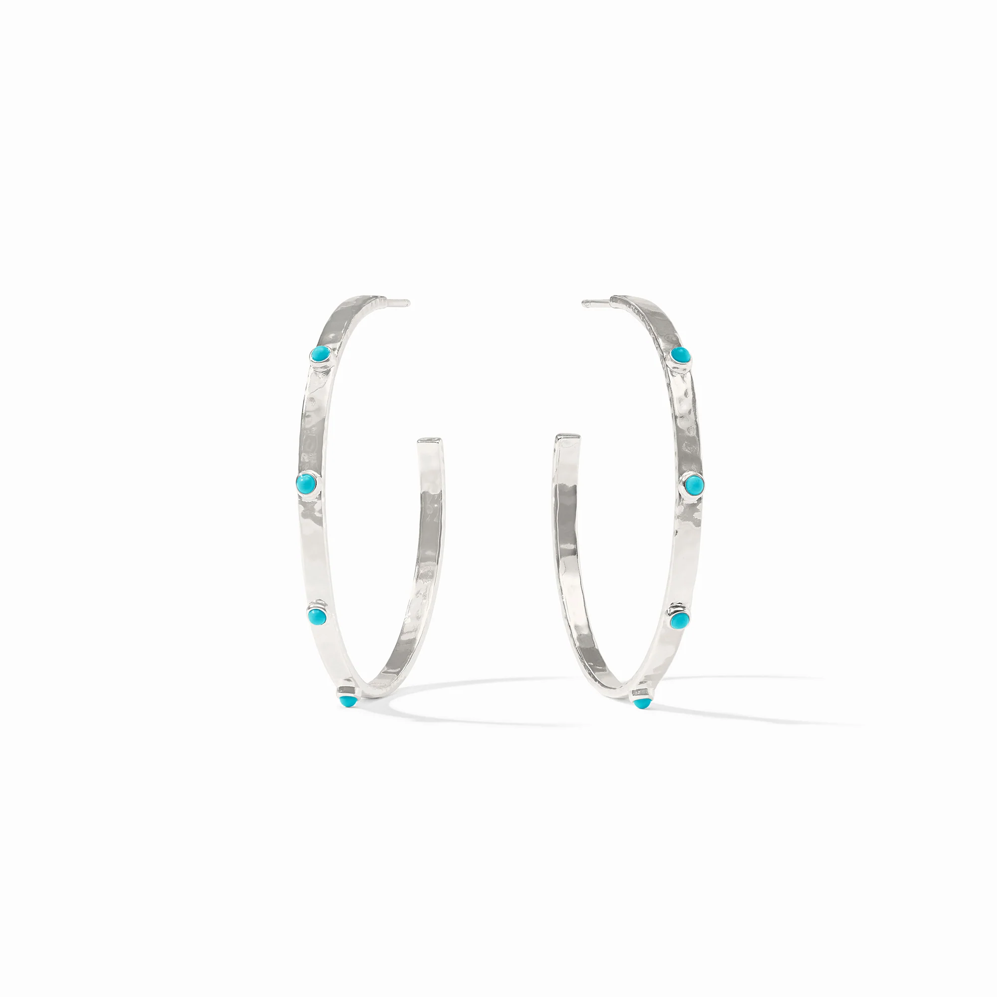 Crescent Stone Hoop - Image 3