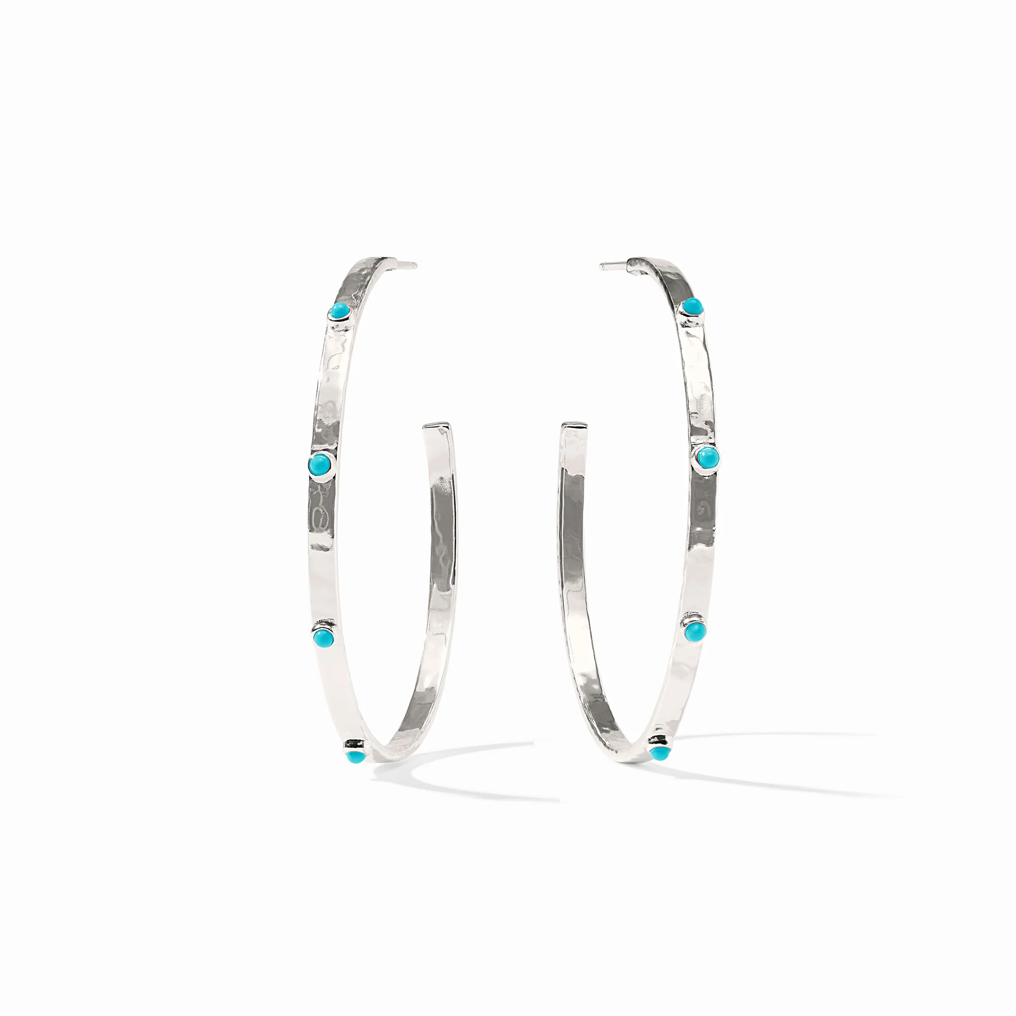 Crescent Stone Hoop - Image 4