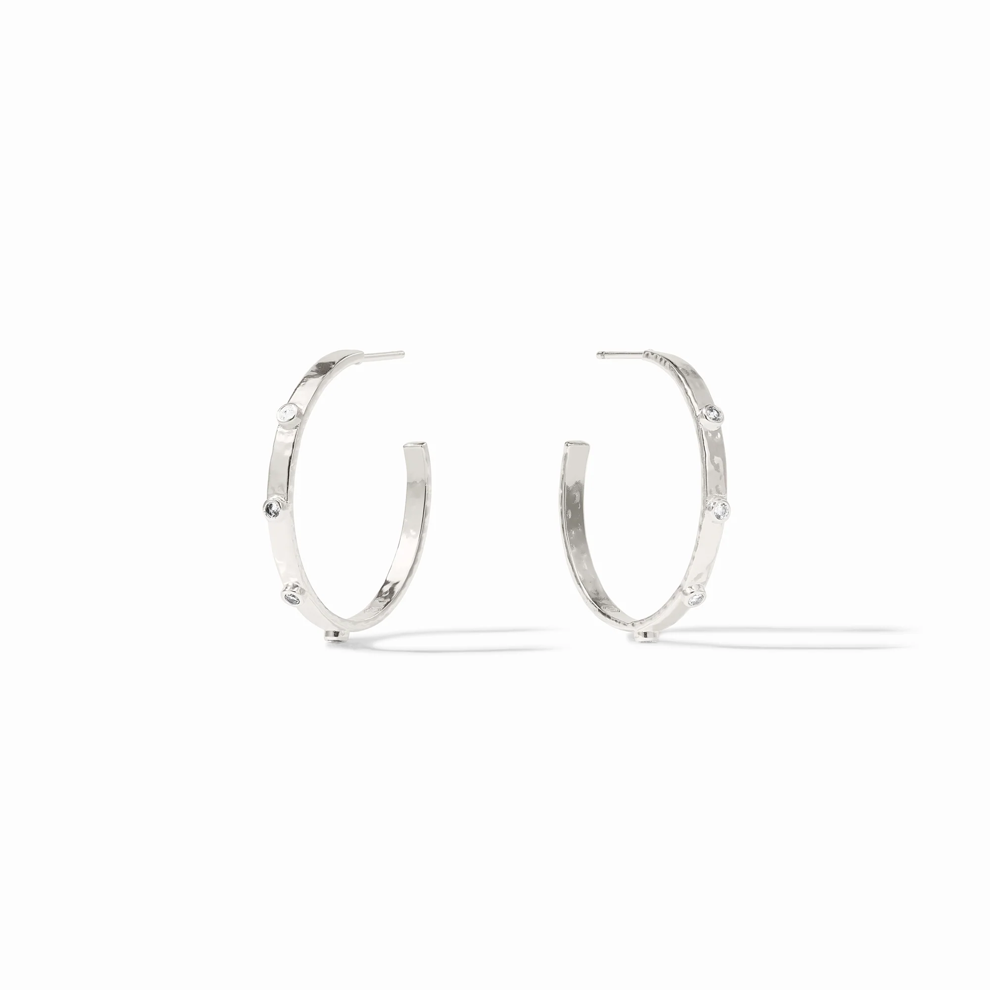 Crescent Stone Hoop - Image 5