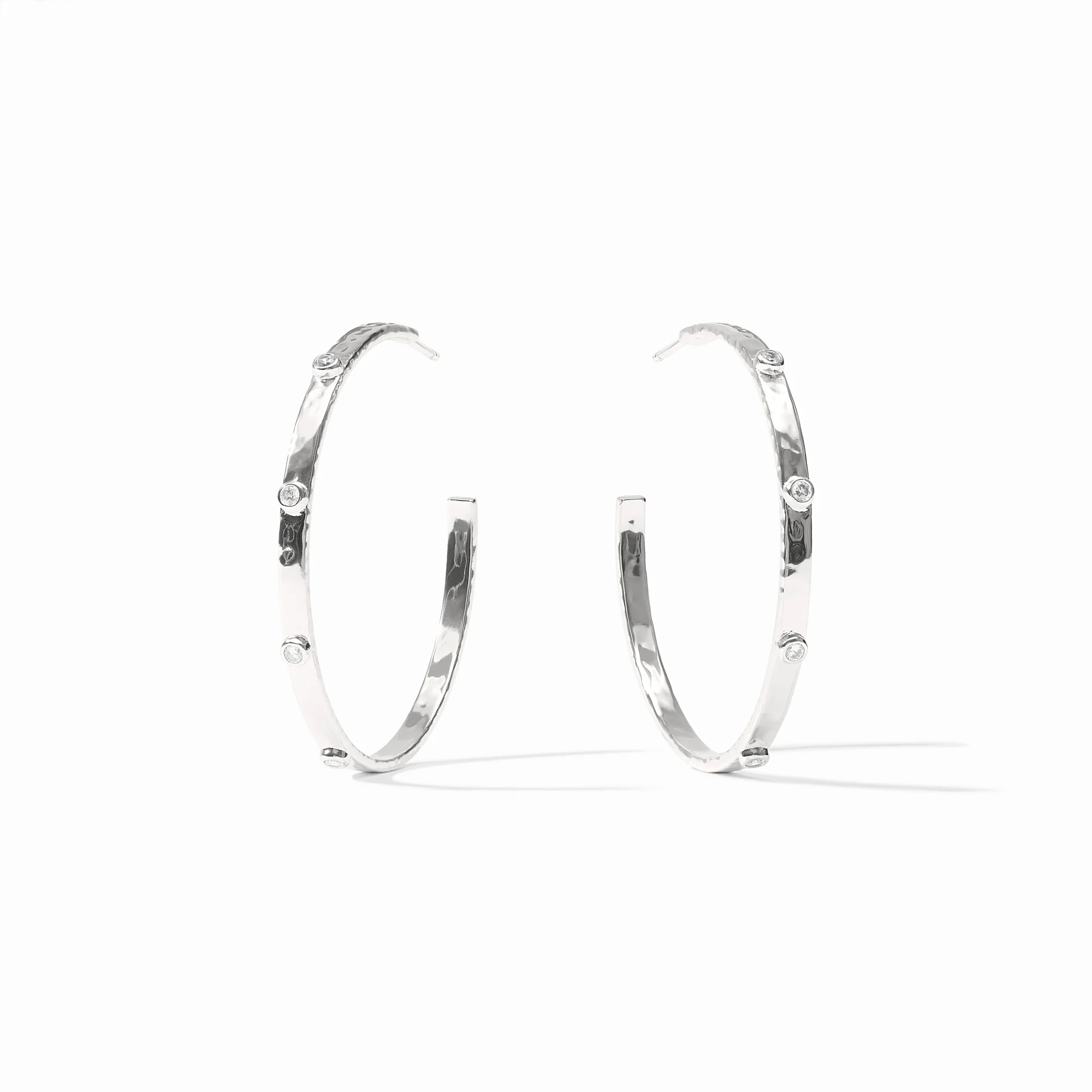 Crescent Stone Hoop - Image 6