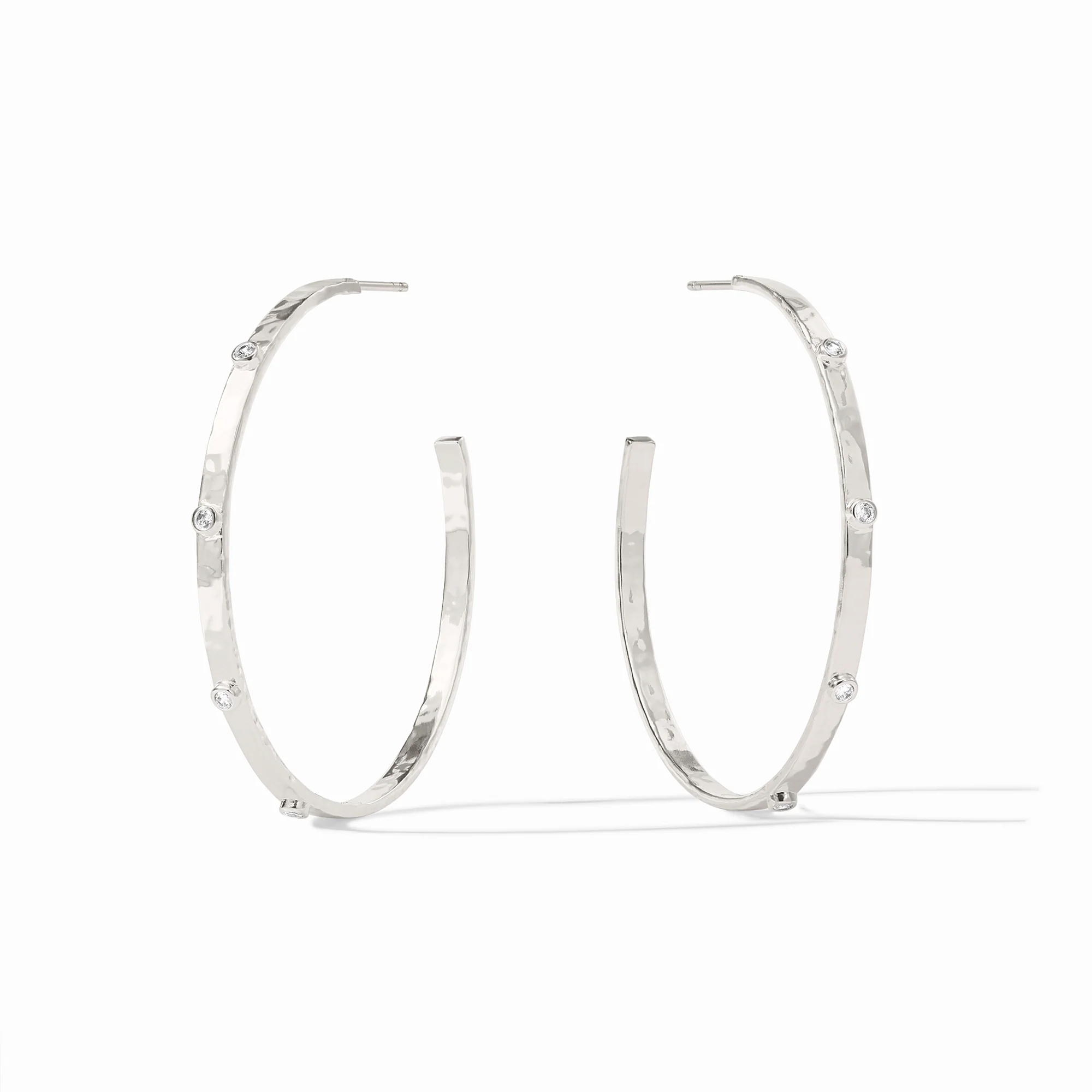 Crescent Stone Hoop - Image 7