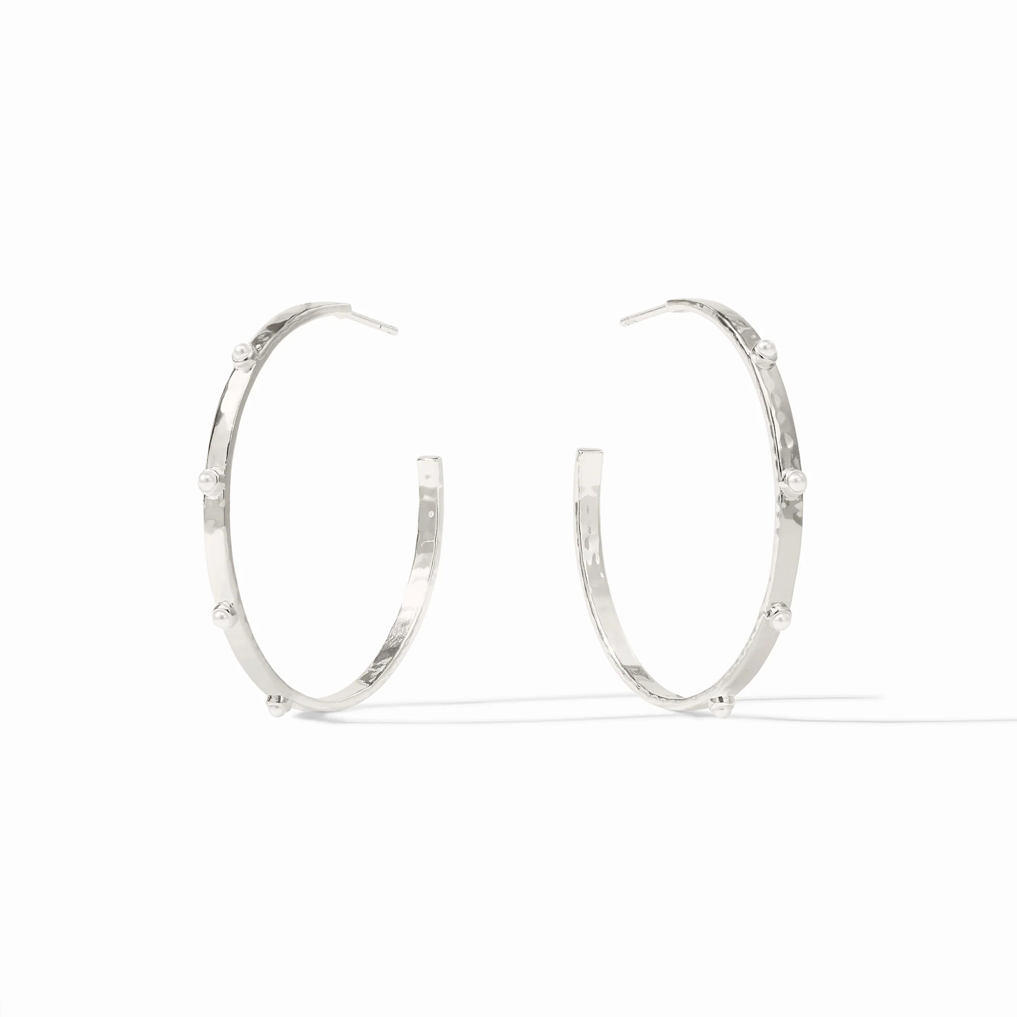 Crescent Stone Hoop - Image 8