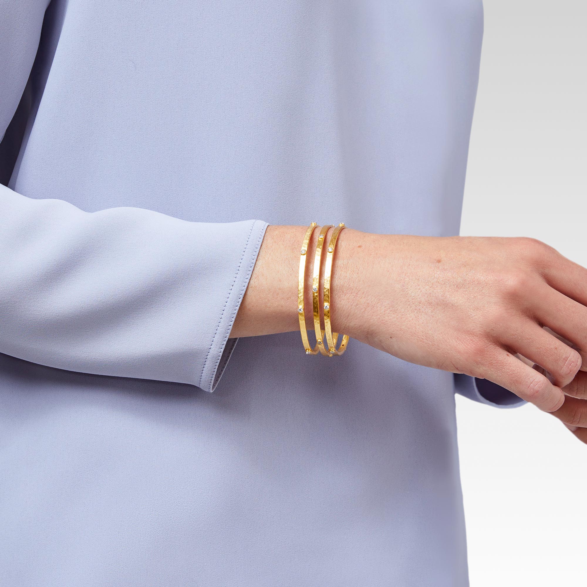 Crescent Stone Bangle - Image 4