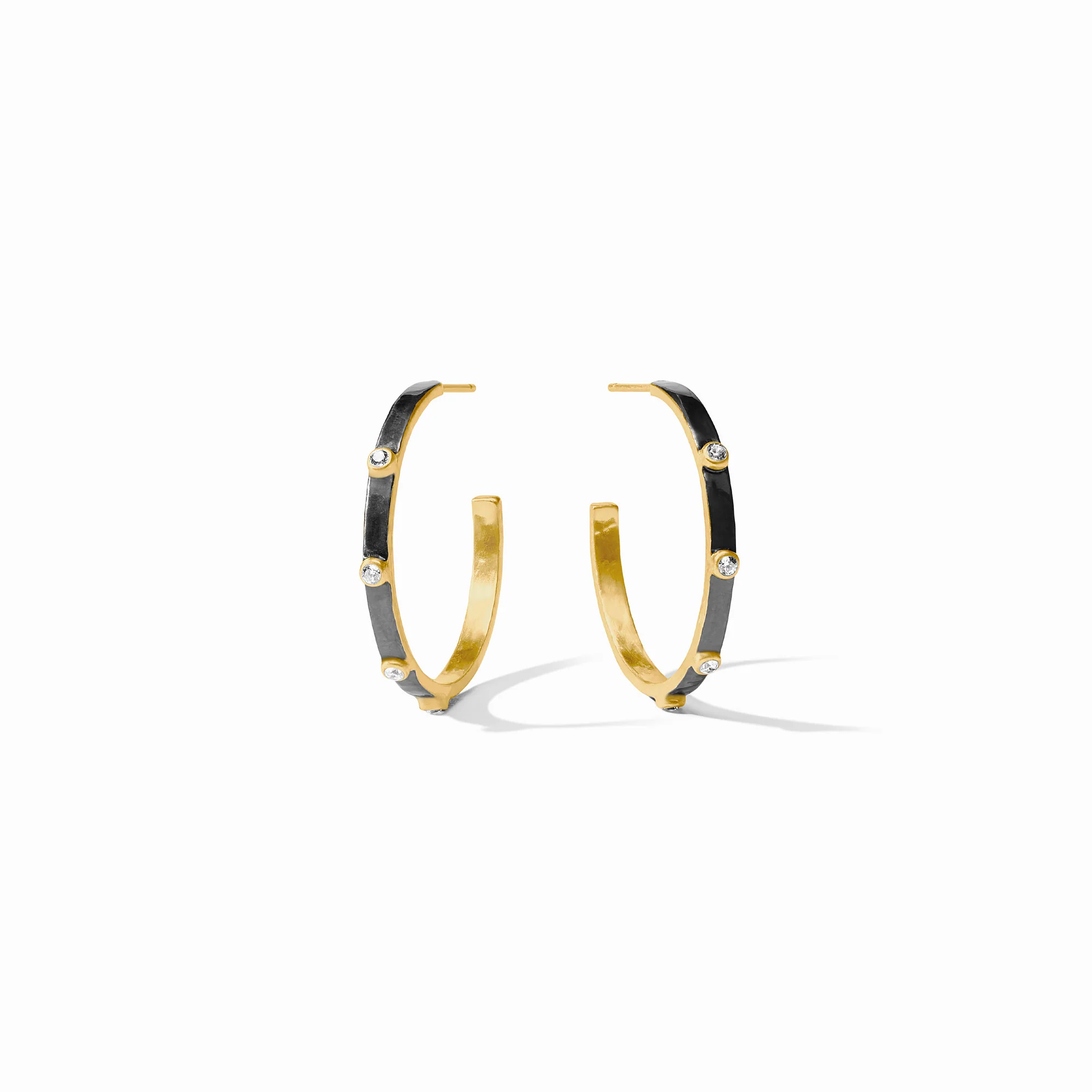 Crescent Stone Hoop - Image 10