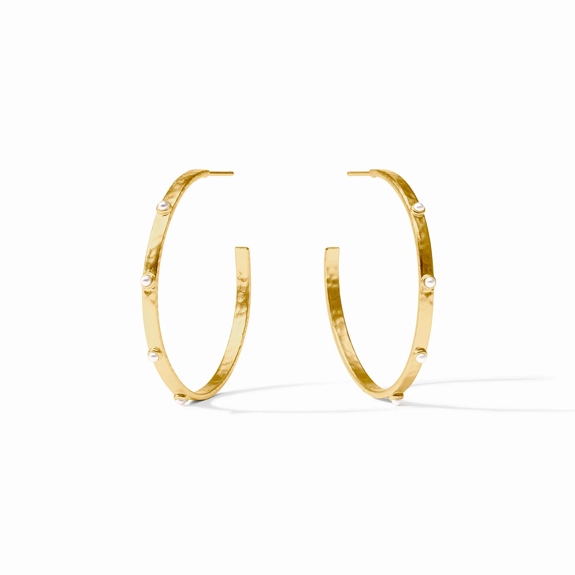 Crescent Stone Hoop - Image 2