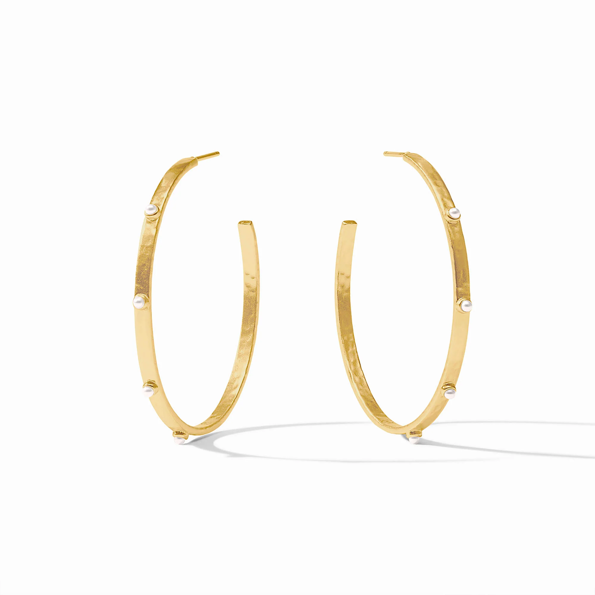 Crescent Stone Hoop - Image 3