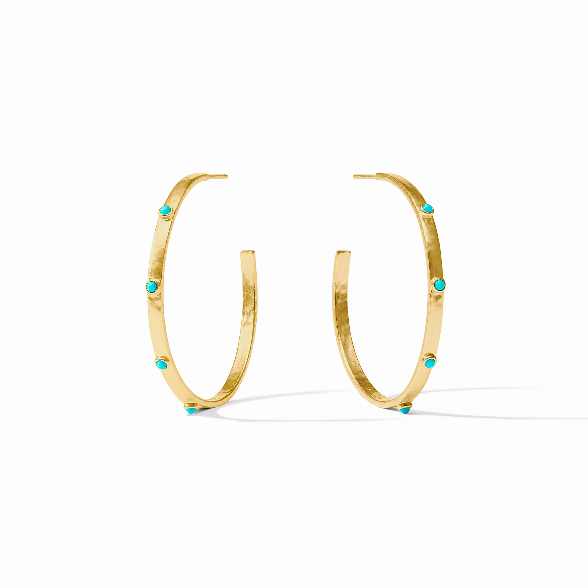 Crescent Stone Hoop - Image 5