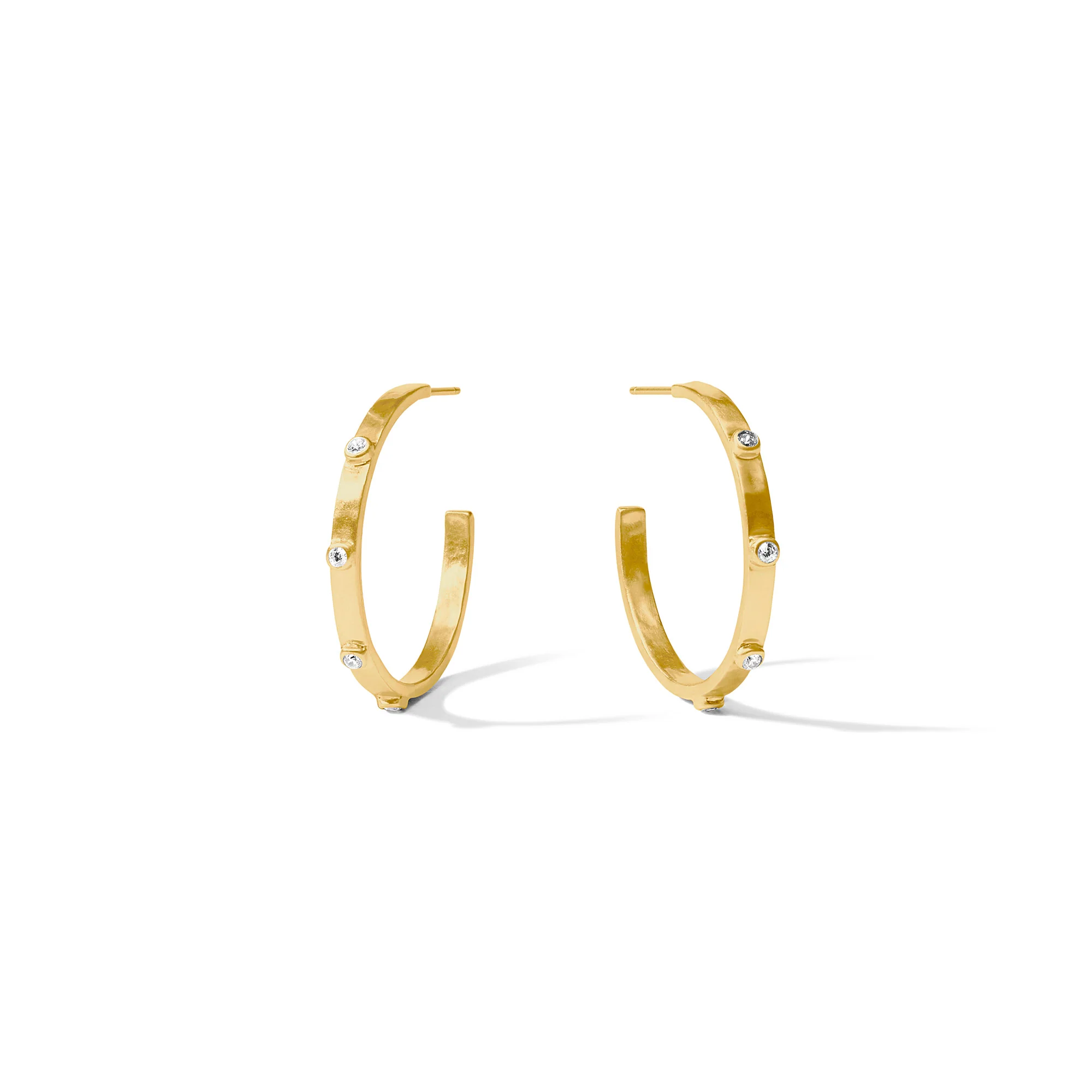 Crescent Stone Hoop - Image 7