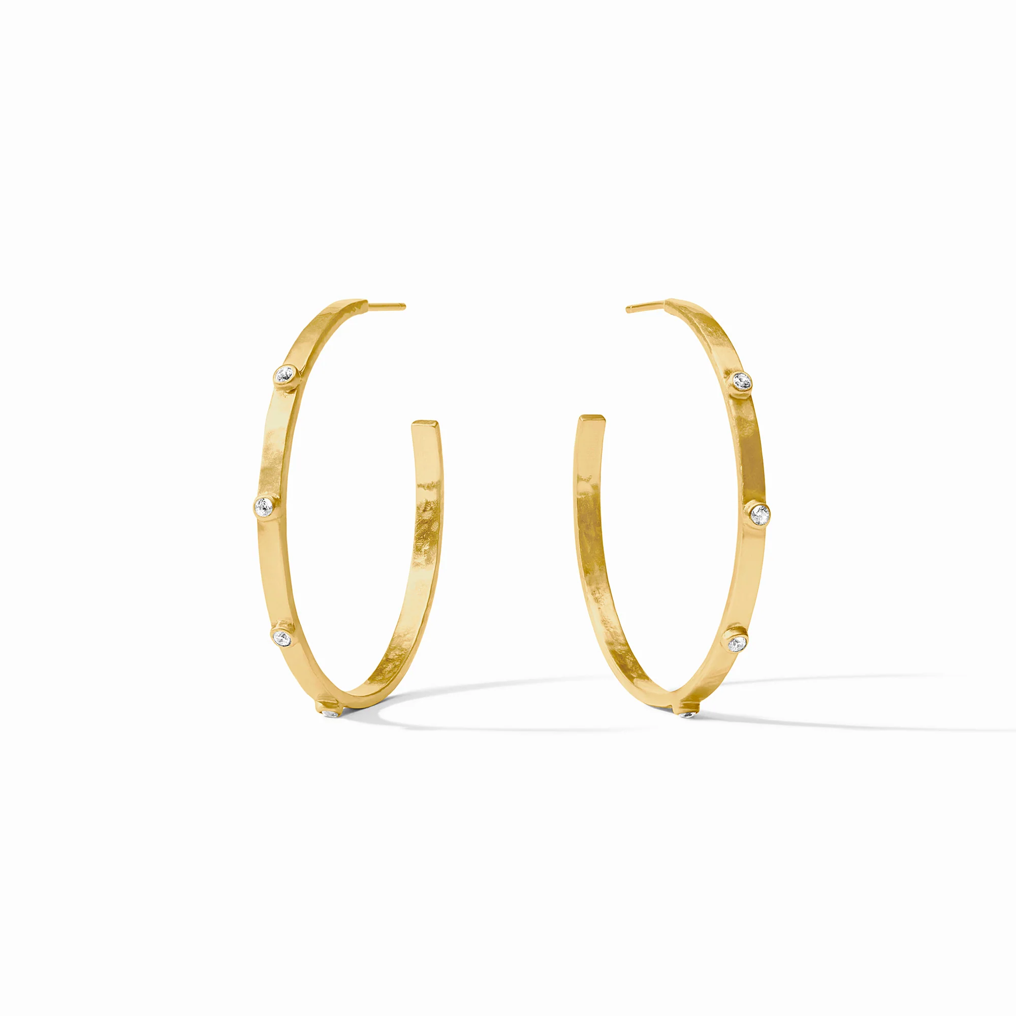 Crescent Stone Hoop - Image 8