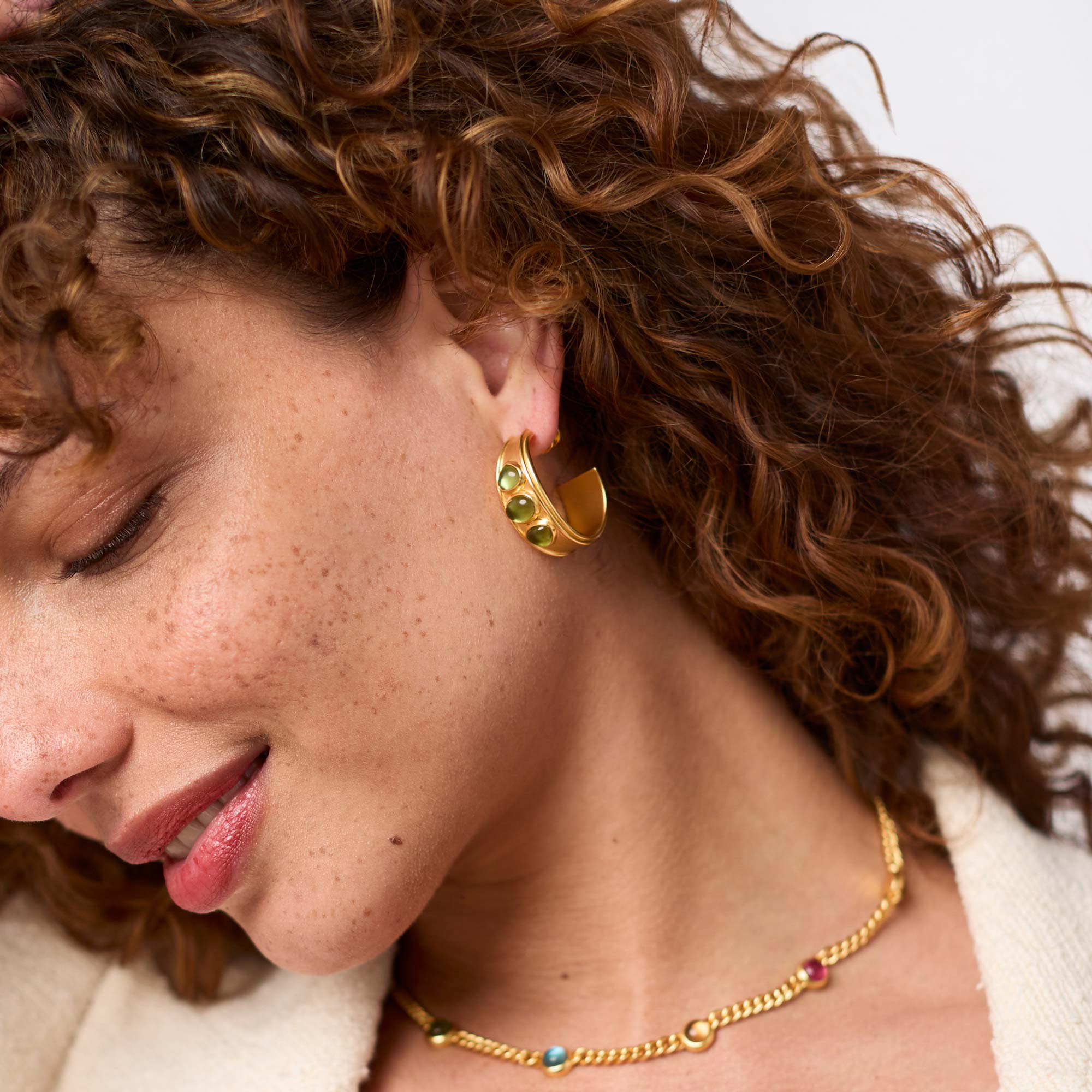Dolce Stone Hoop - Image 10