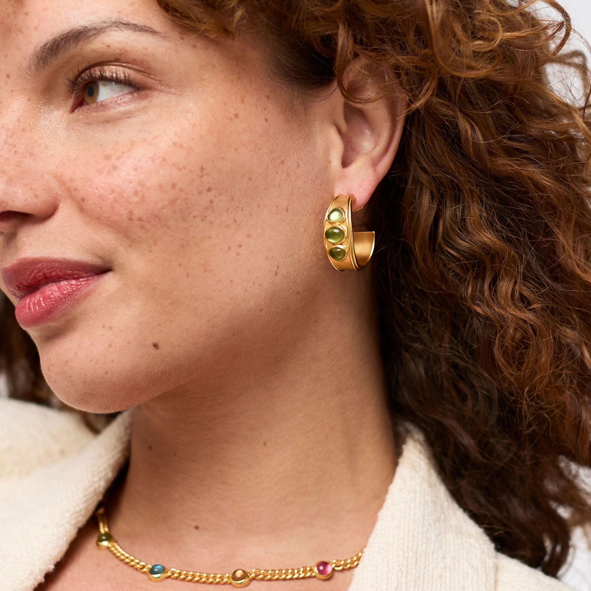 Dolce Stone Hoop - Image 9