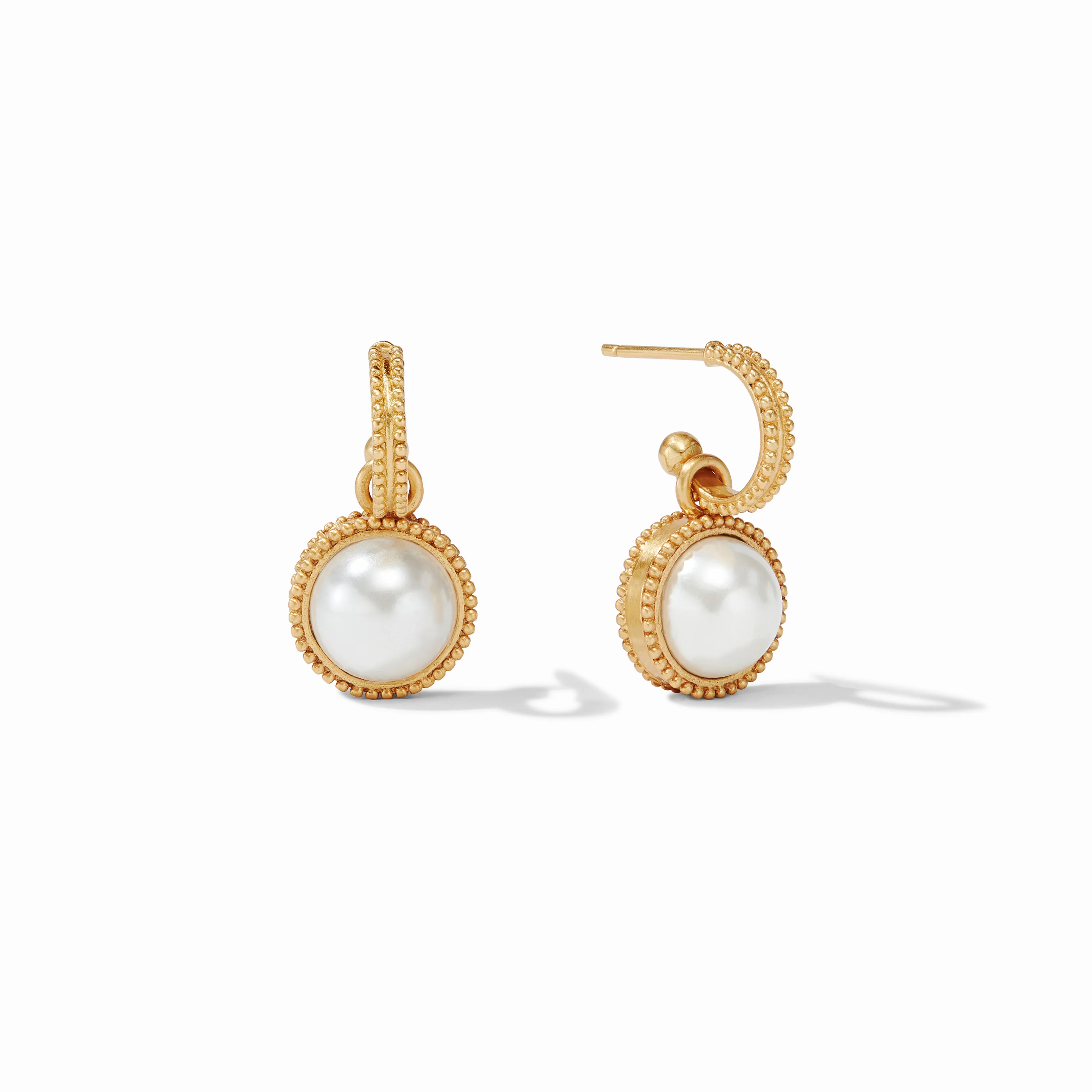 Fleur-de-Lis Hoop & Charm Earring - Image 10
