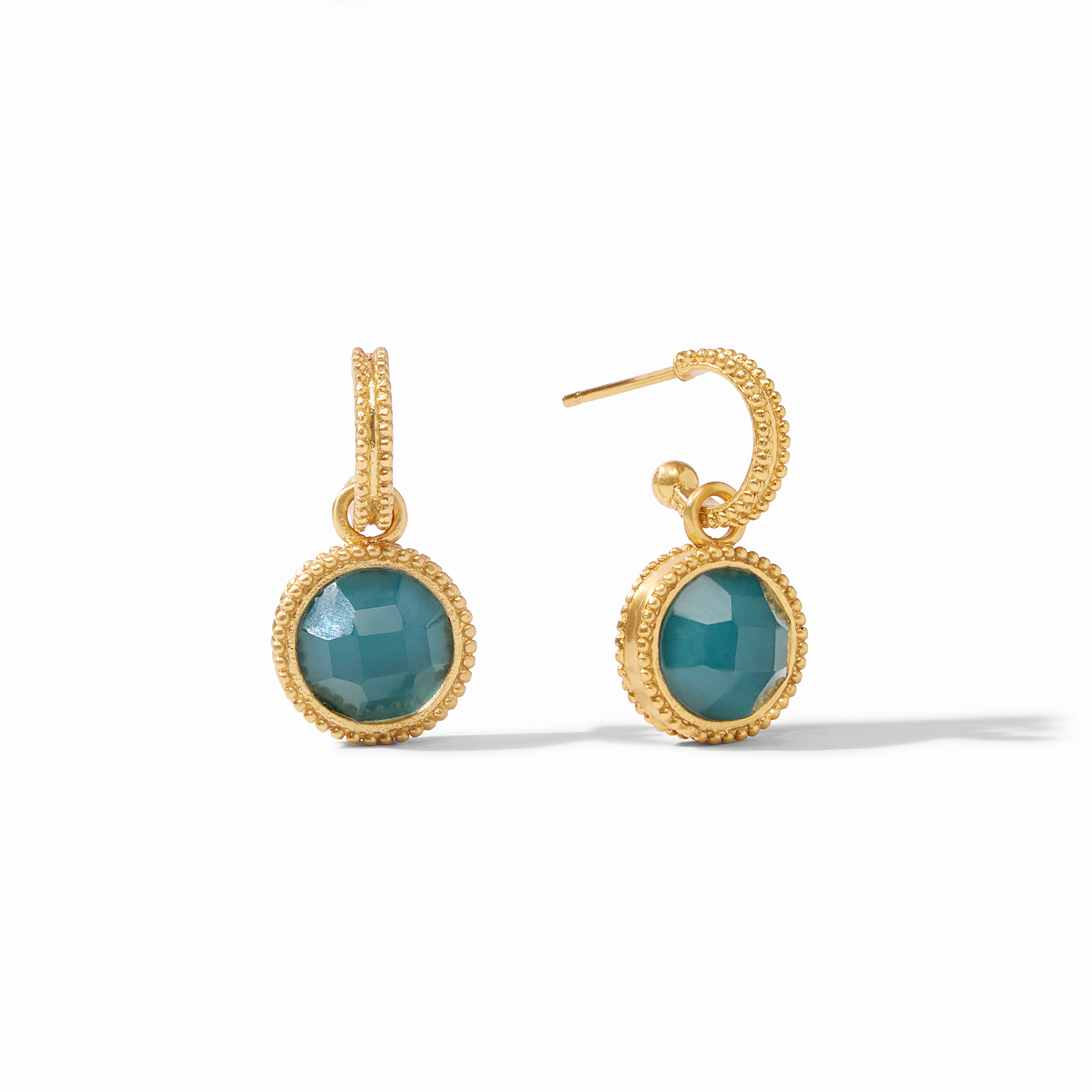 Fleur-de-Lis Hoop & Charm Earring - Image 12
