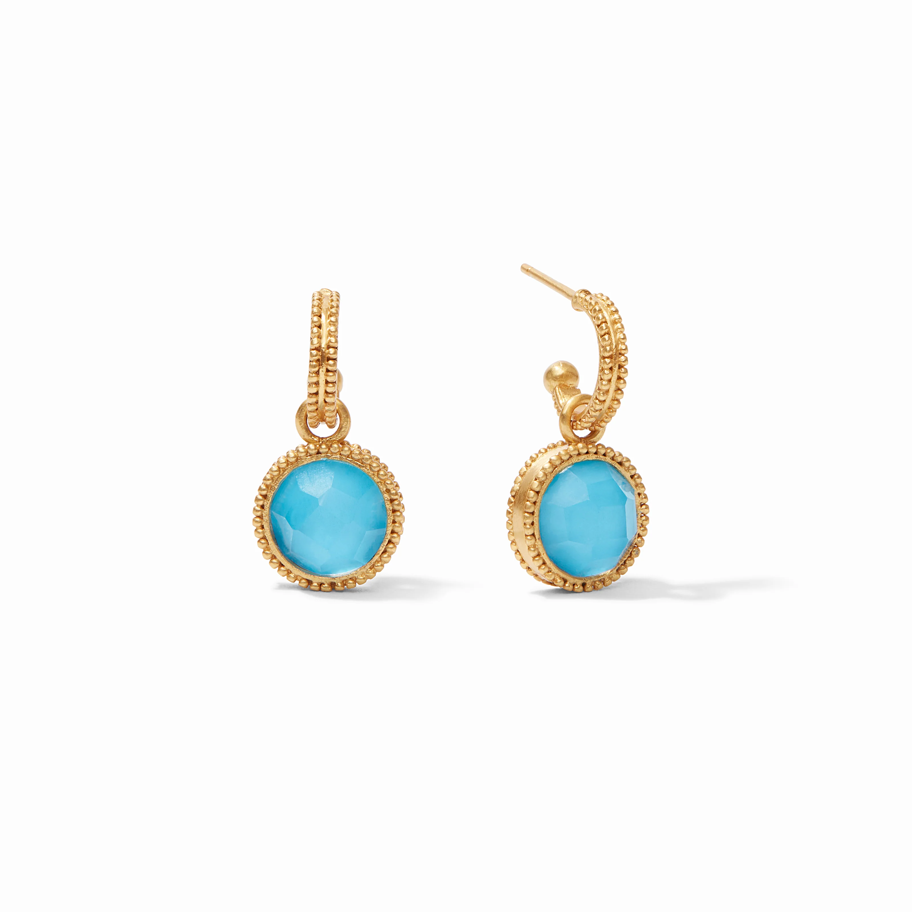 Fleur-de-Lis Hoop & Charm Earring - Image 15