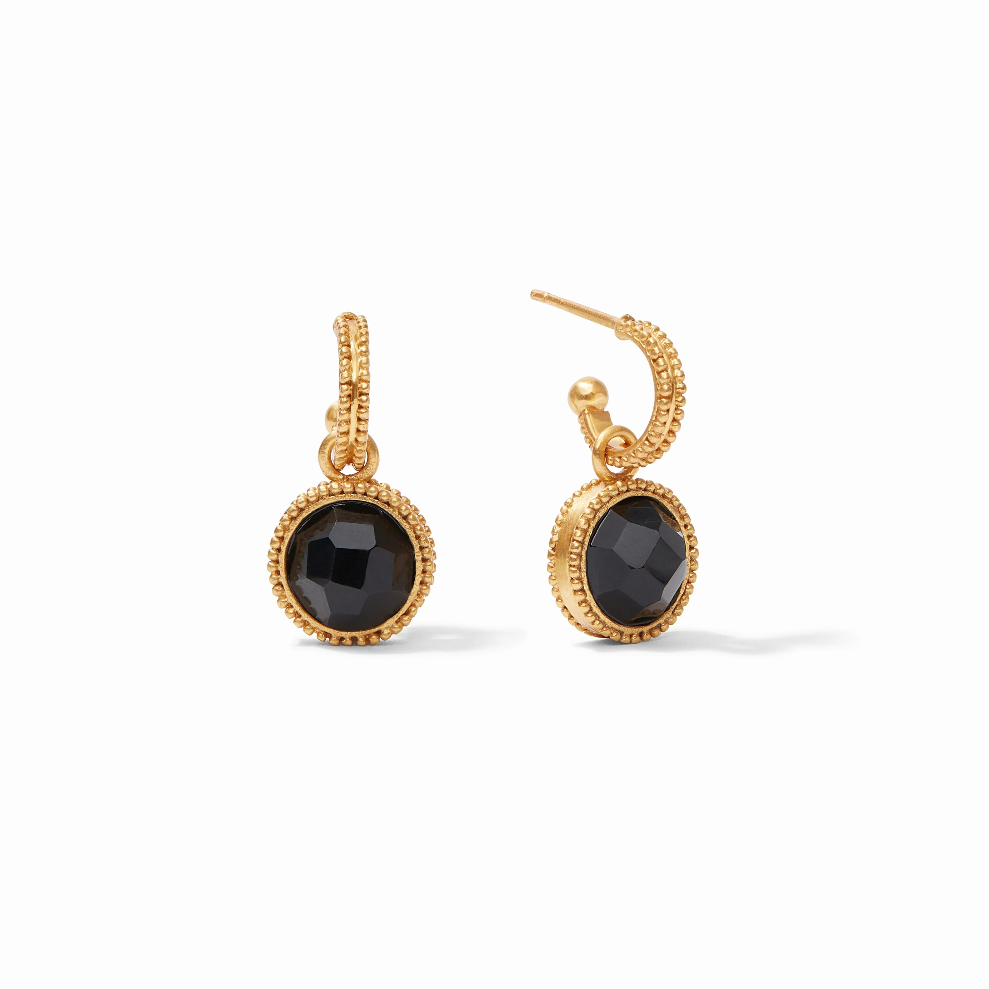 Fleur-de-Lis Hoop & Charm Earring - Image 17