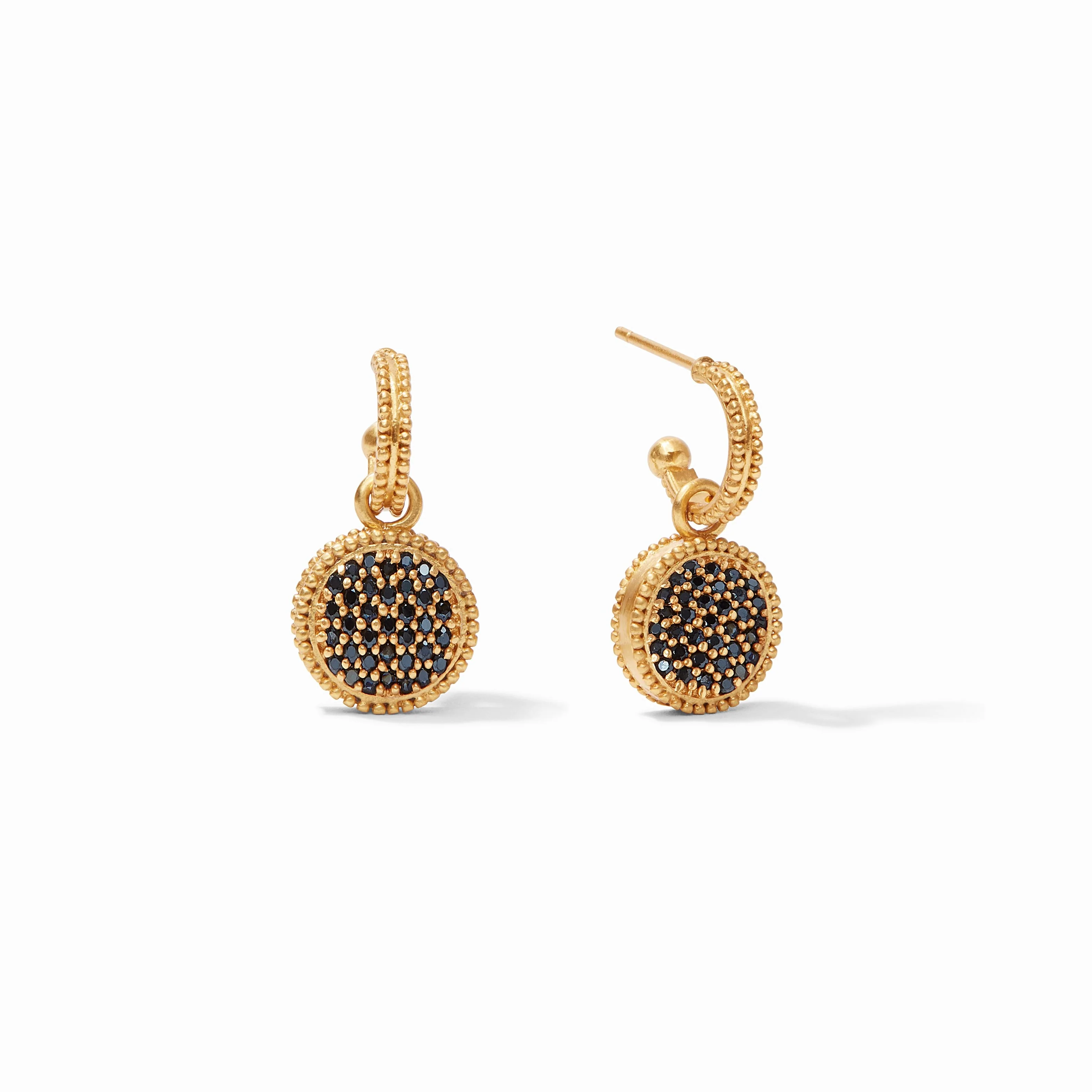Fleur-de-Lis Hoop & Charm Earring - Image 19