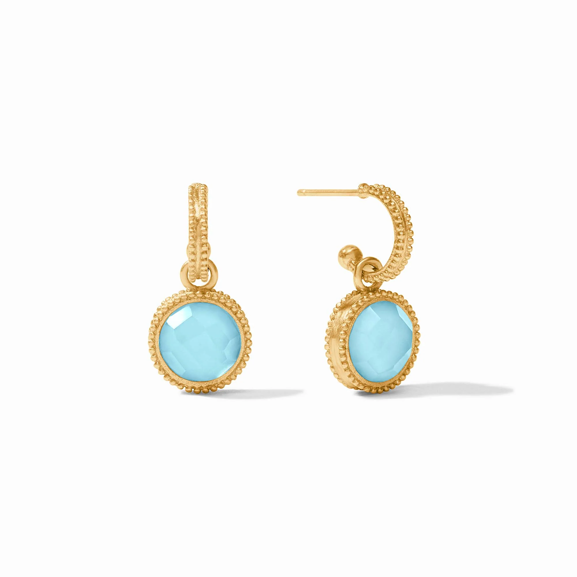 Fleur-de-Lis Hoop & Charm Earring - Image 20