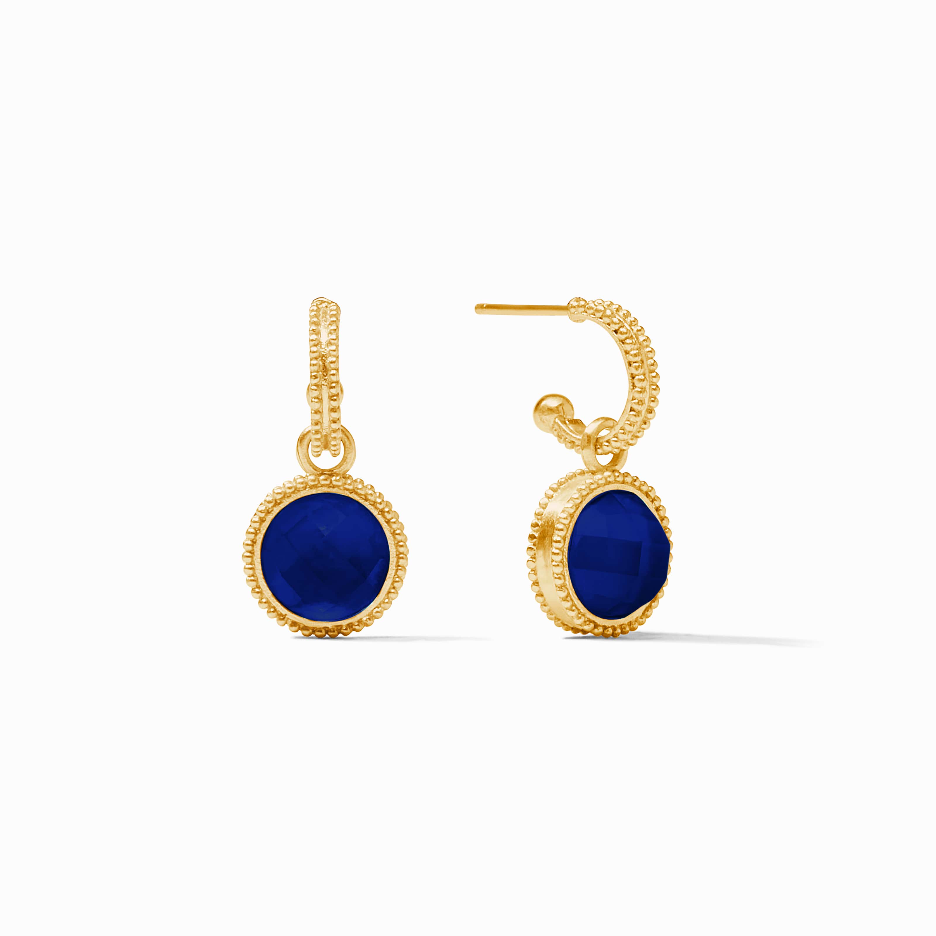 Fleur-de-Lis Hoop & Charm Earring - Image 21