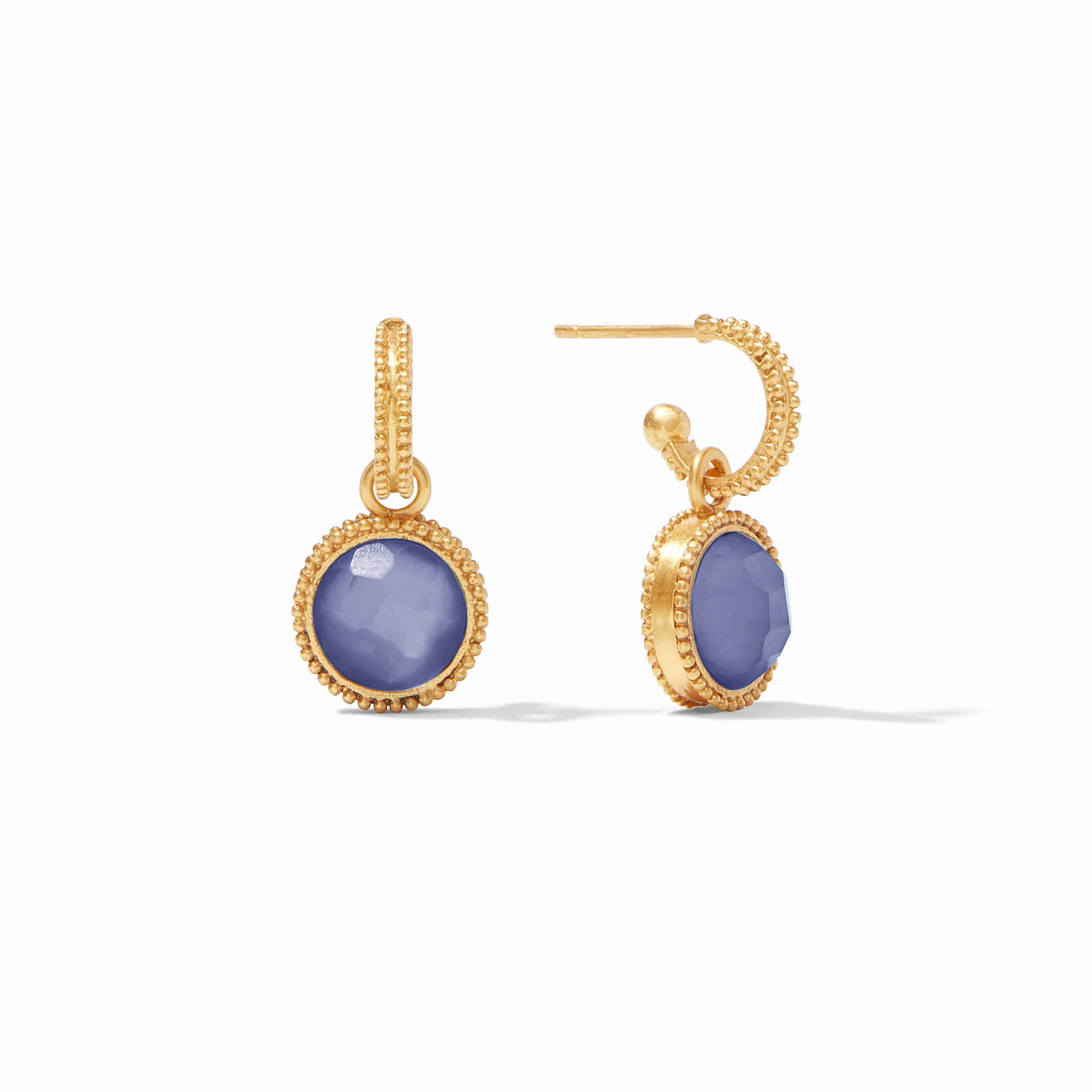 Fleur-de-Lis Hoop & Charm Earring - Image 25