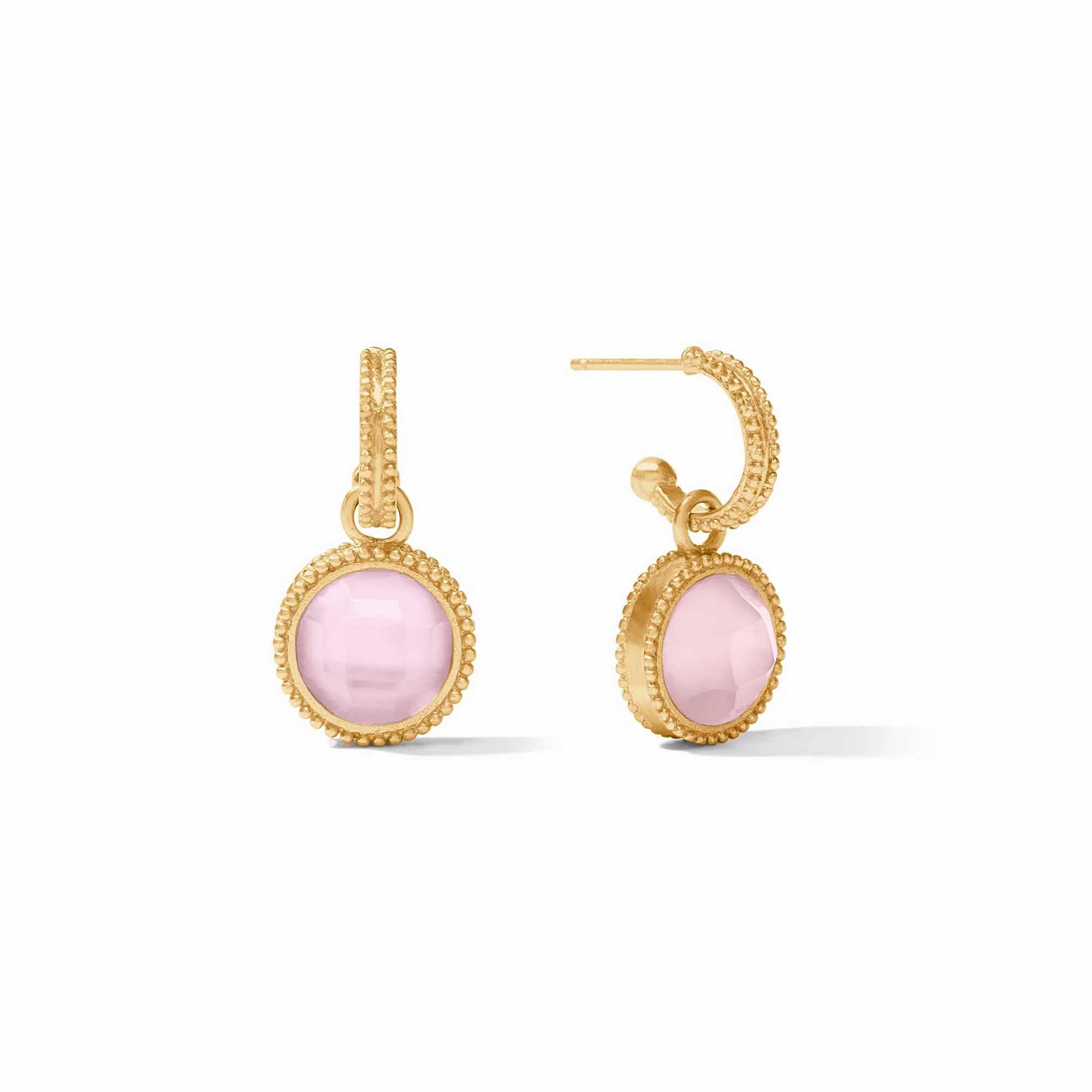 Fleur-de-Lis Hoop & Charm Earring - Image 7
