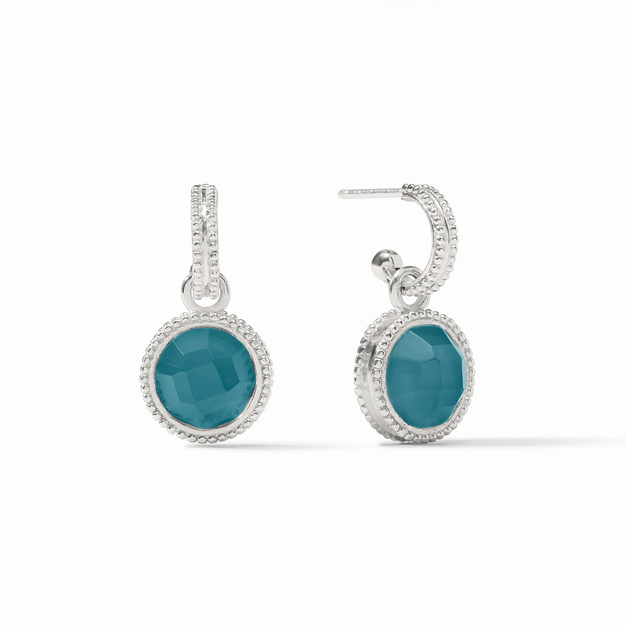 Fleur-de-Lis Hoop & Charm Earring - Image 3