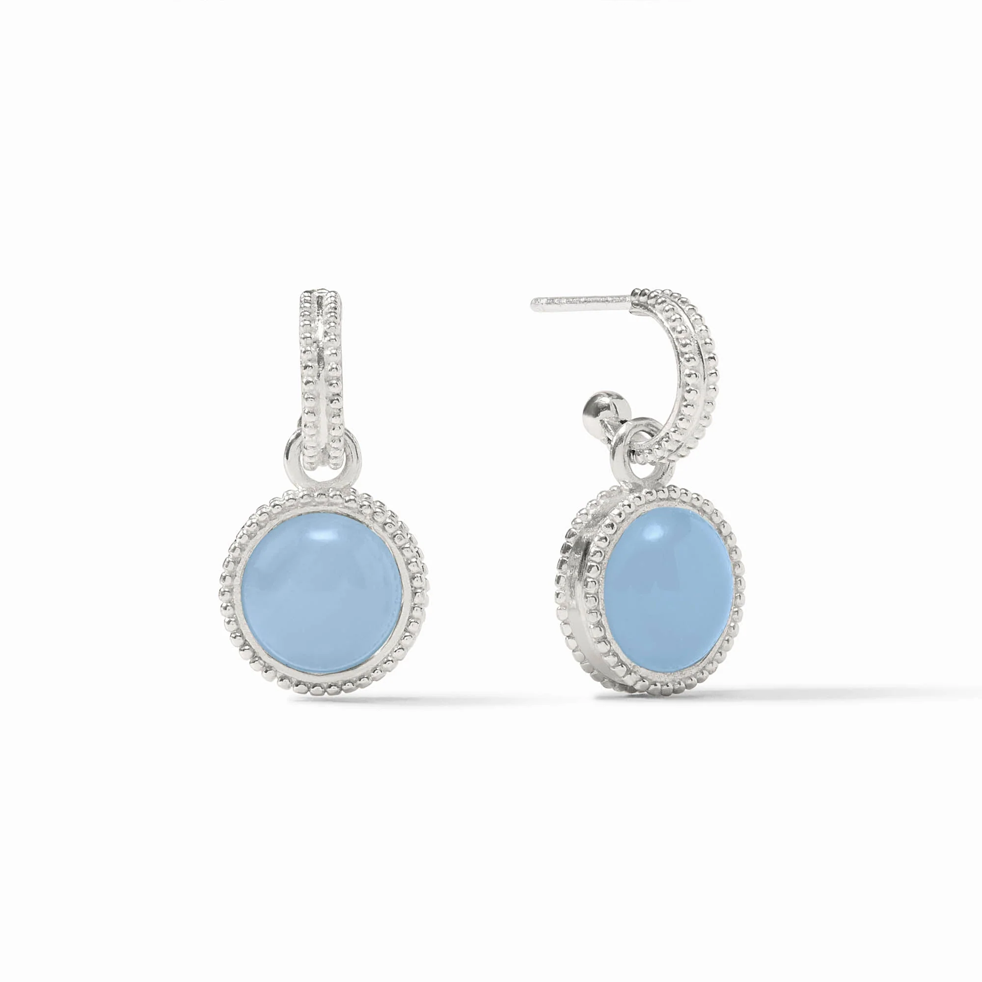 Fleur-de-Lis Hoop & Charm Earring - Image 4