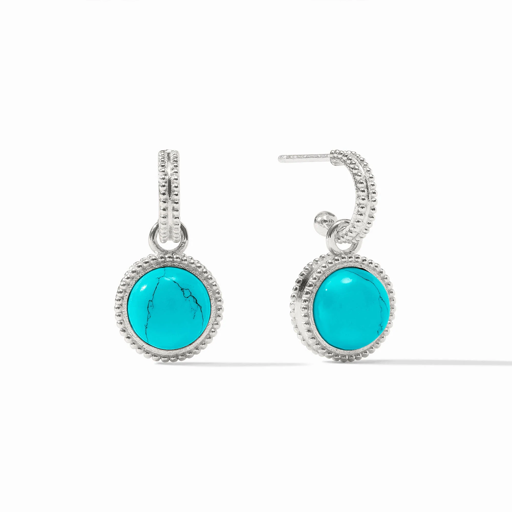 Fleur-de-Lis Hoop & Charm Earring - Image 6