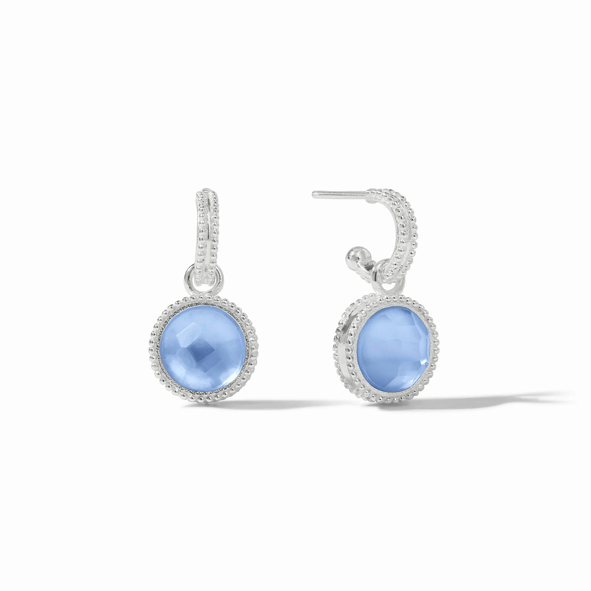 Fleur-de-Lis Hoop & Charm Earring - Image 7