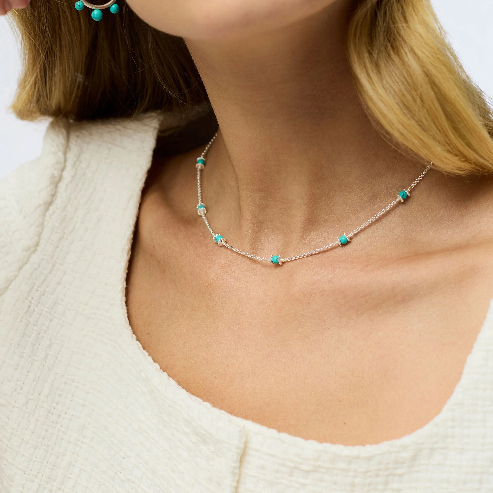 Hydra Delicate Station Necklace - Image 3