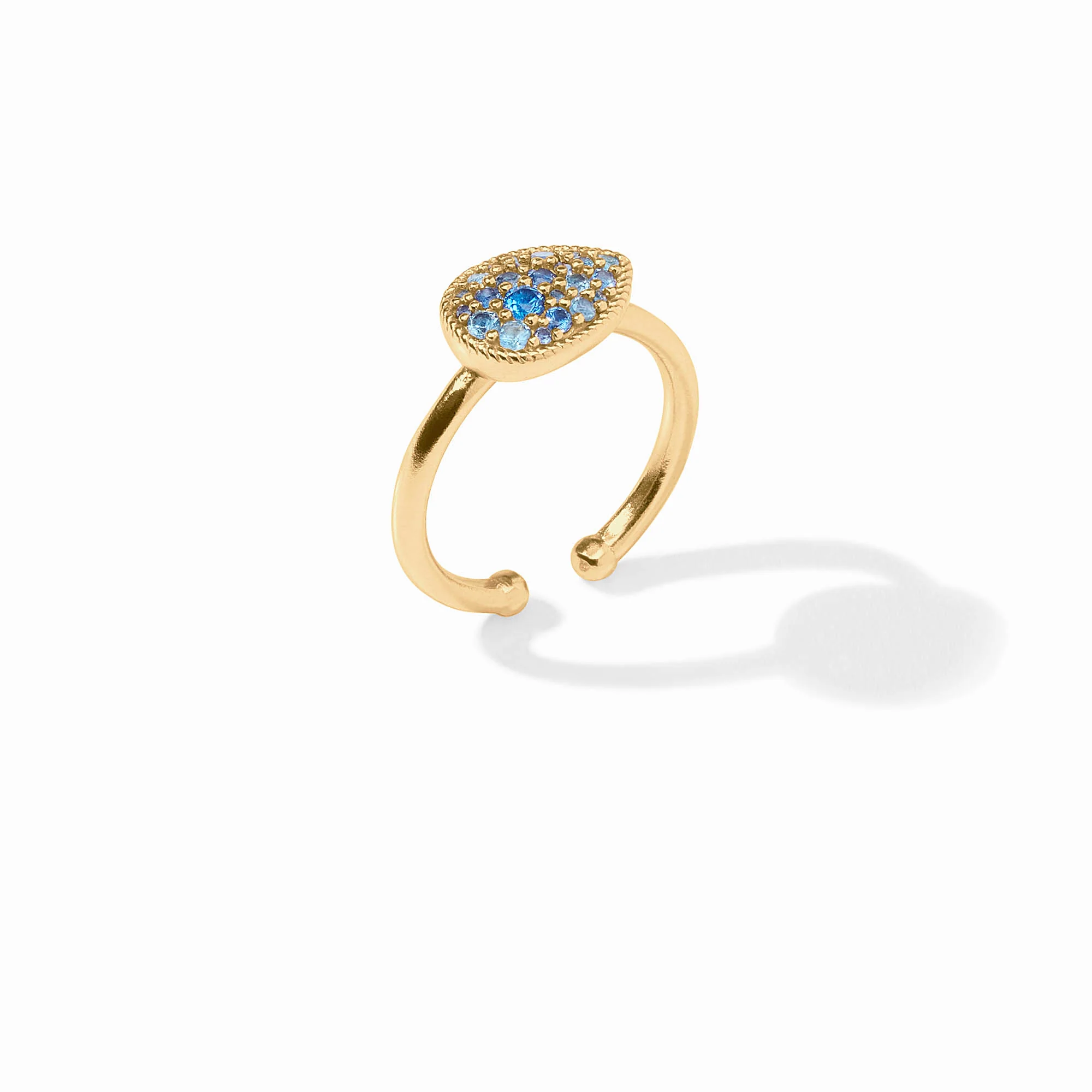 Pavé Teardrop Stacking Ring - Image 3