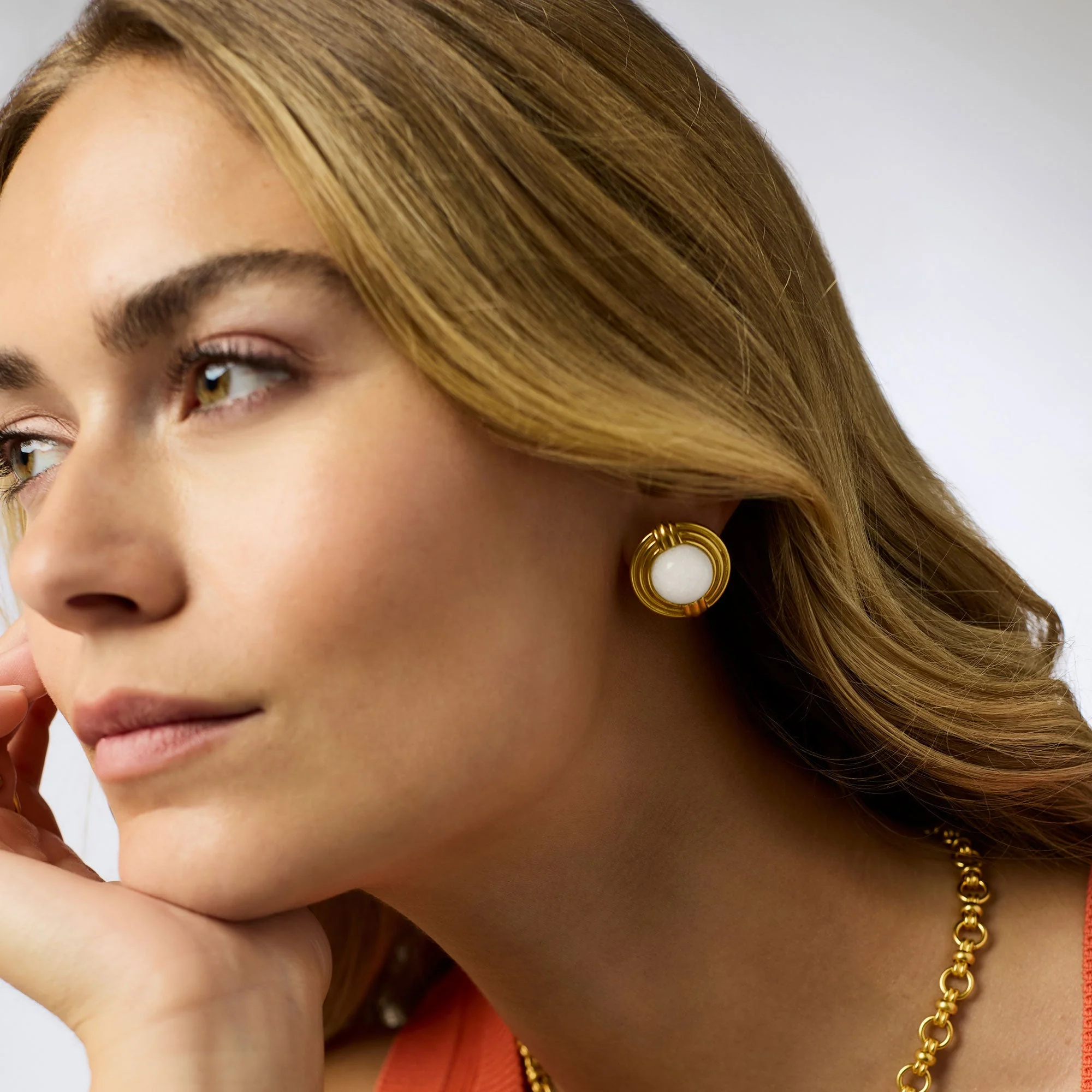 Portofino Statement Stone Stud - Image 4