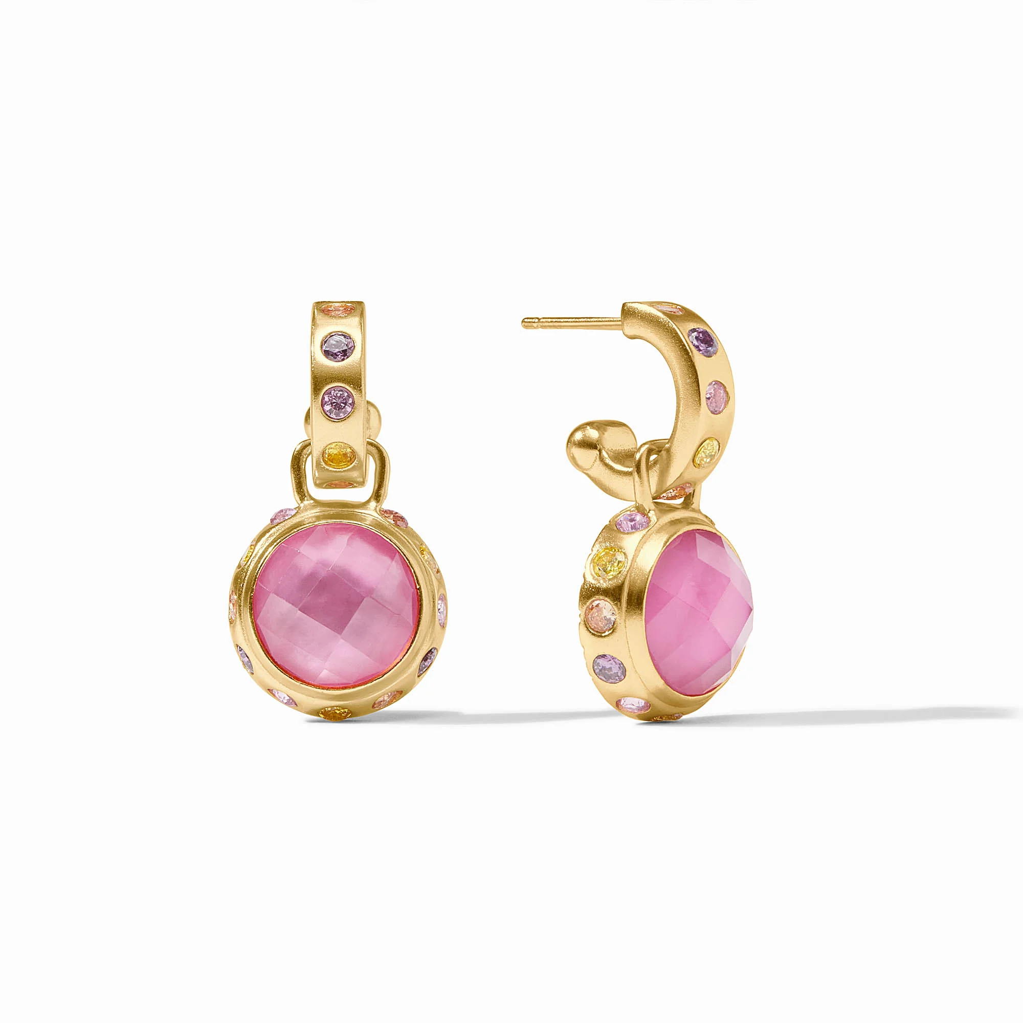 Rainbow Hoop & Charm Earring - Image 4