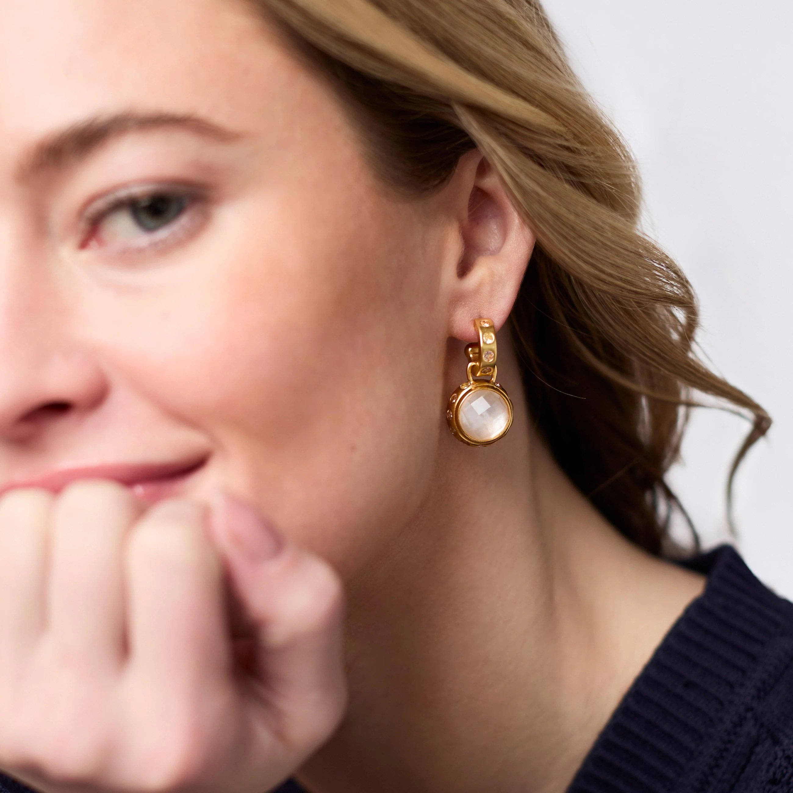 Rainbow Hoop & Charm Earring - Image 5