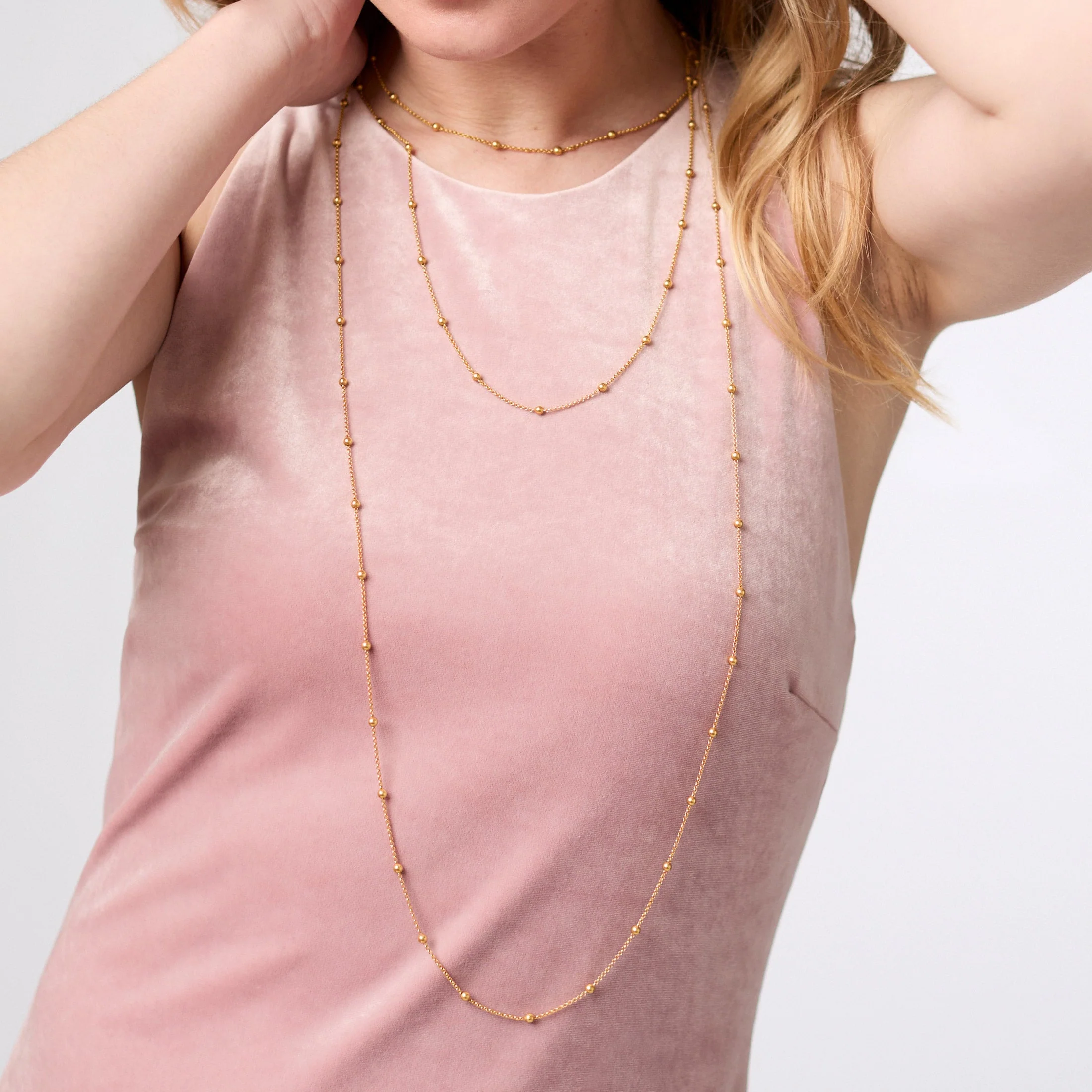 Solara Delicate Station Necklace - Image 10