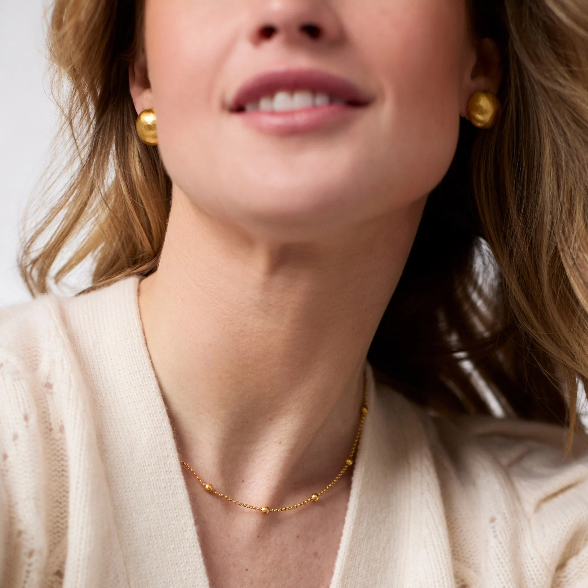 Solara Delicate Station Necklace - Image 4