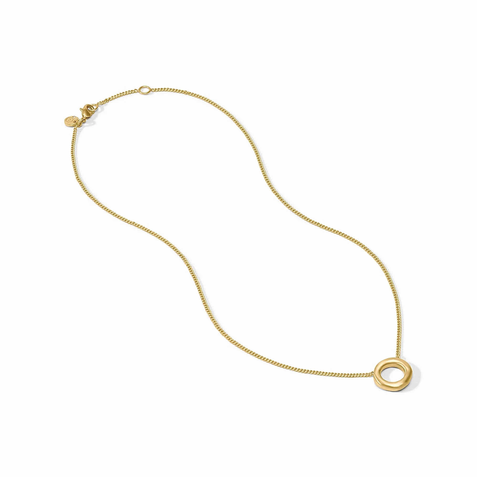 Wave Circle Delicate Necklace - Image 3